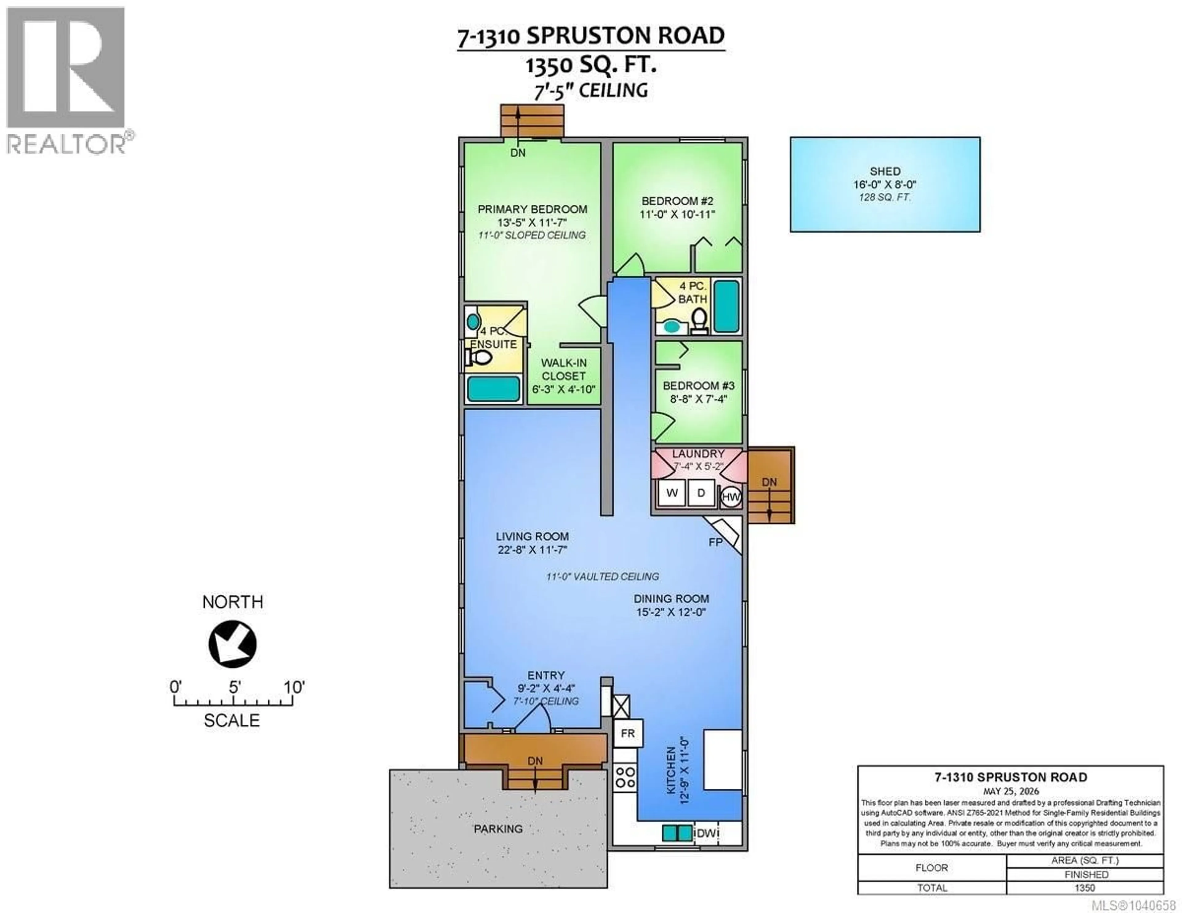 Floor plan for 7 - 1310 SPRUSTON ROAD, Cassidy British Columbia V9X1R2