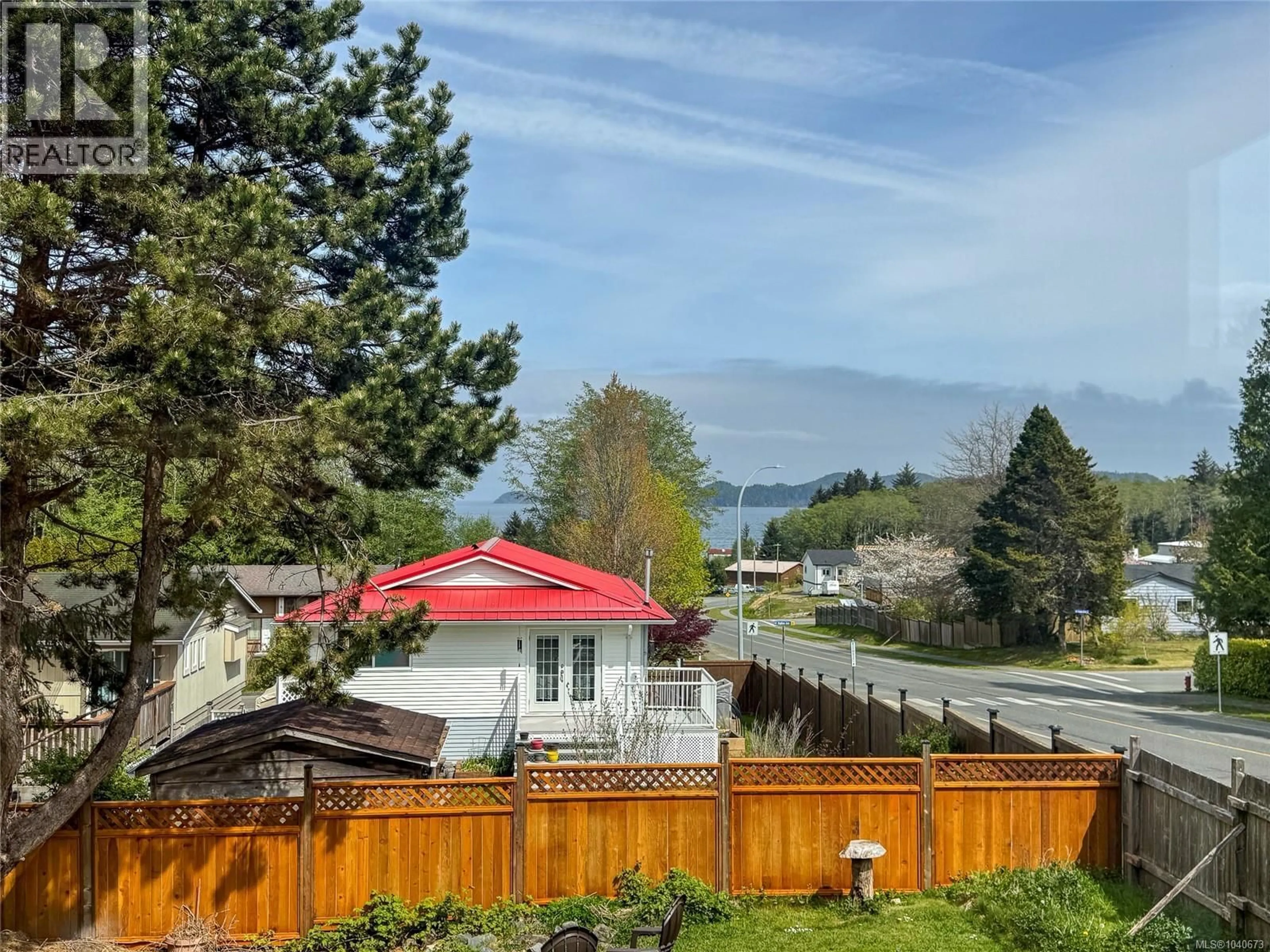 A pic from outside/outdoor area/front of a property/back of a property/a pic from drone, water/lake/river/ocean view for 7705 PARK DRIVE, Port Hardy British Columbia V0N2P0