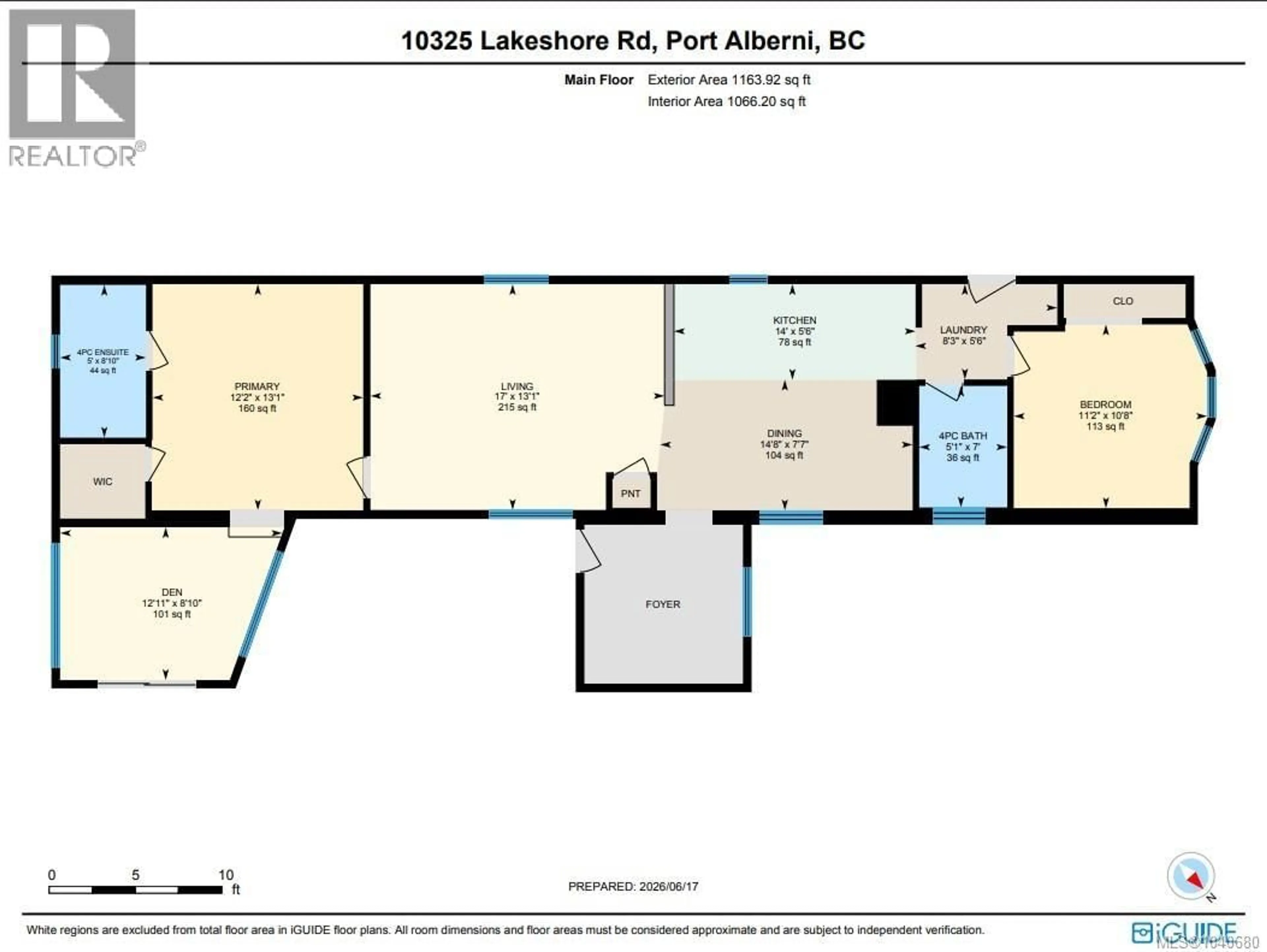 Floor plan for 43 - 10325 LAKESHORE ROAD, Port Alberni British Columbia V9Y8G9
