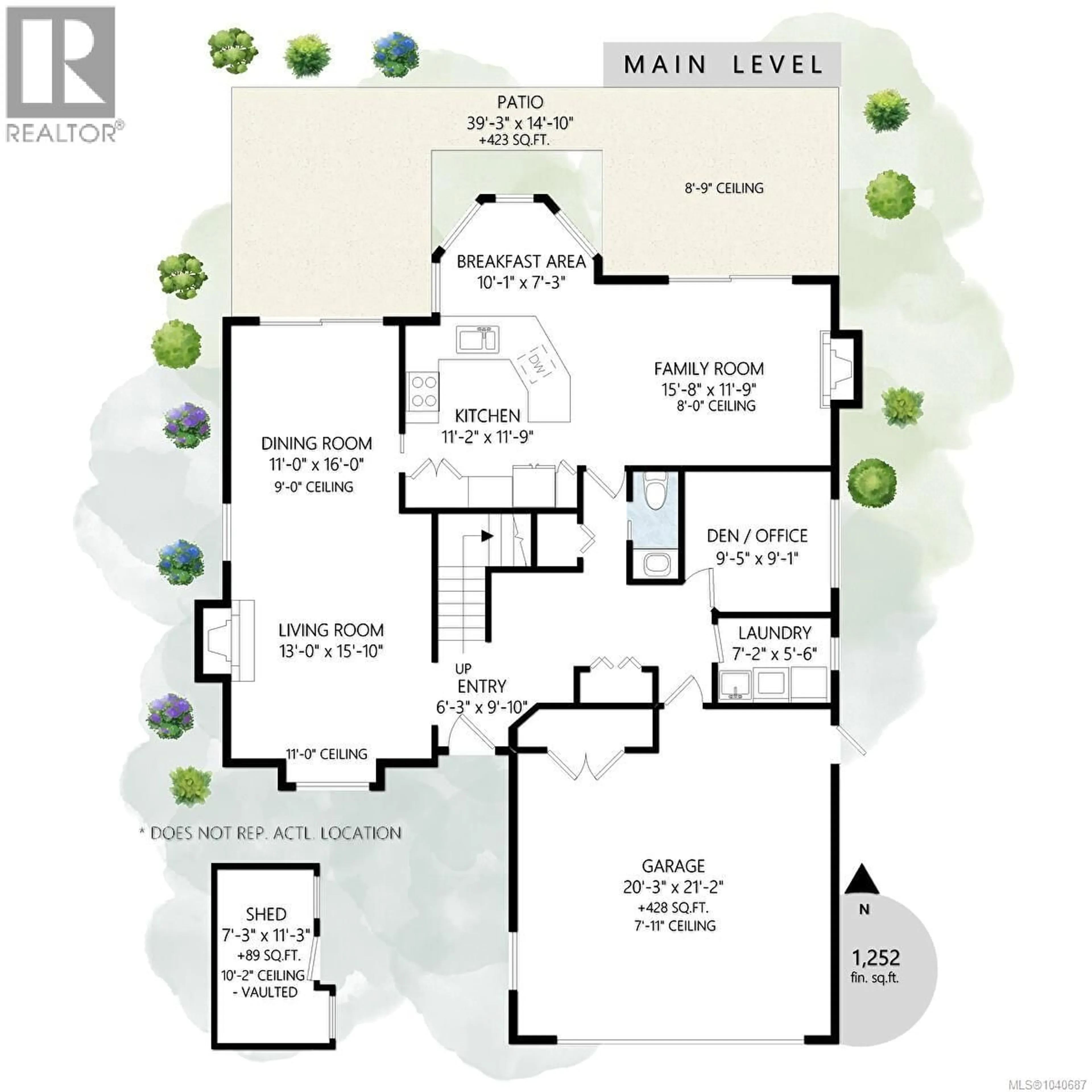 Floor plan for 1191 ROSEMOUNT CLOSE, Parksville British Columbia V9P2W3