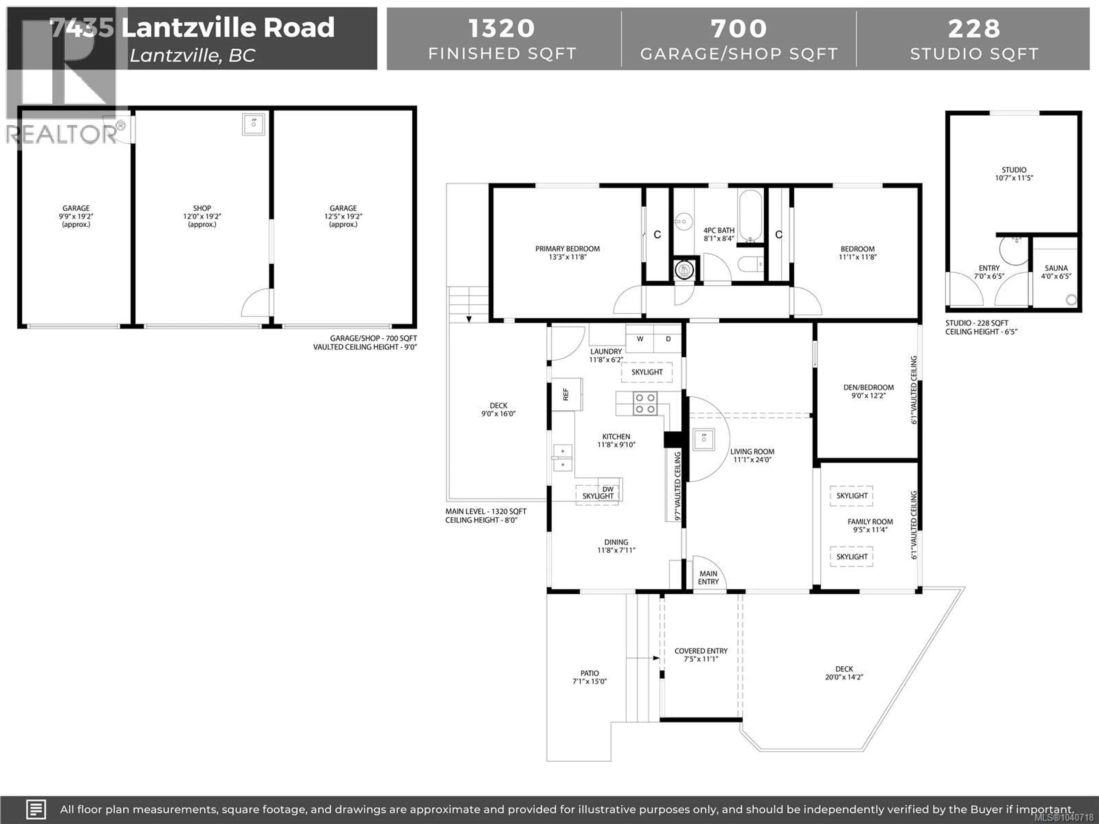 Floor plan for 7435 LANTZVILLE ROAD, Lantzville British Columbia V0R2H0