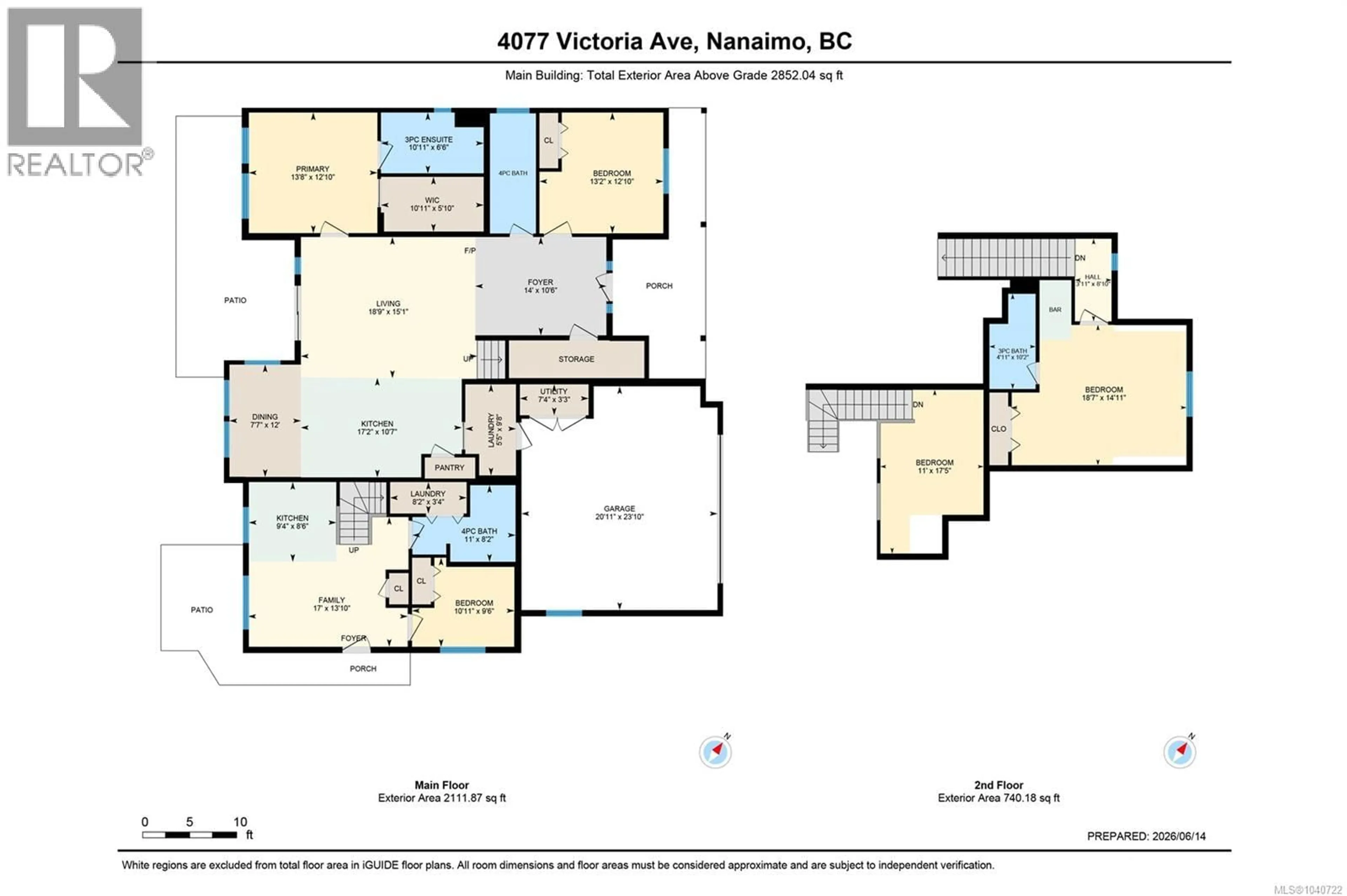 Floor plan for 4077 VICTORIA AVENUE, Nanaimo British Columbia V9T2A5