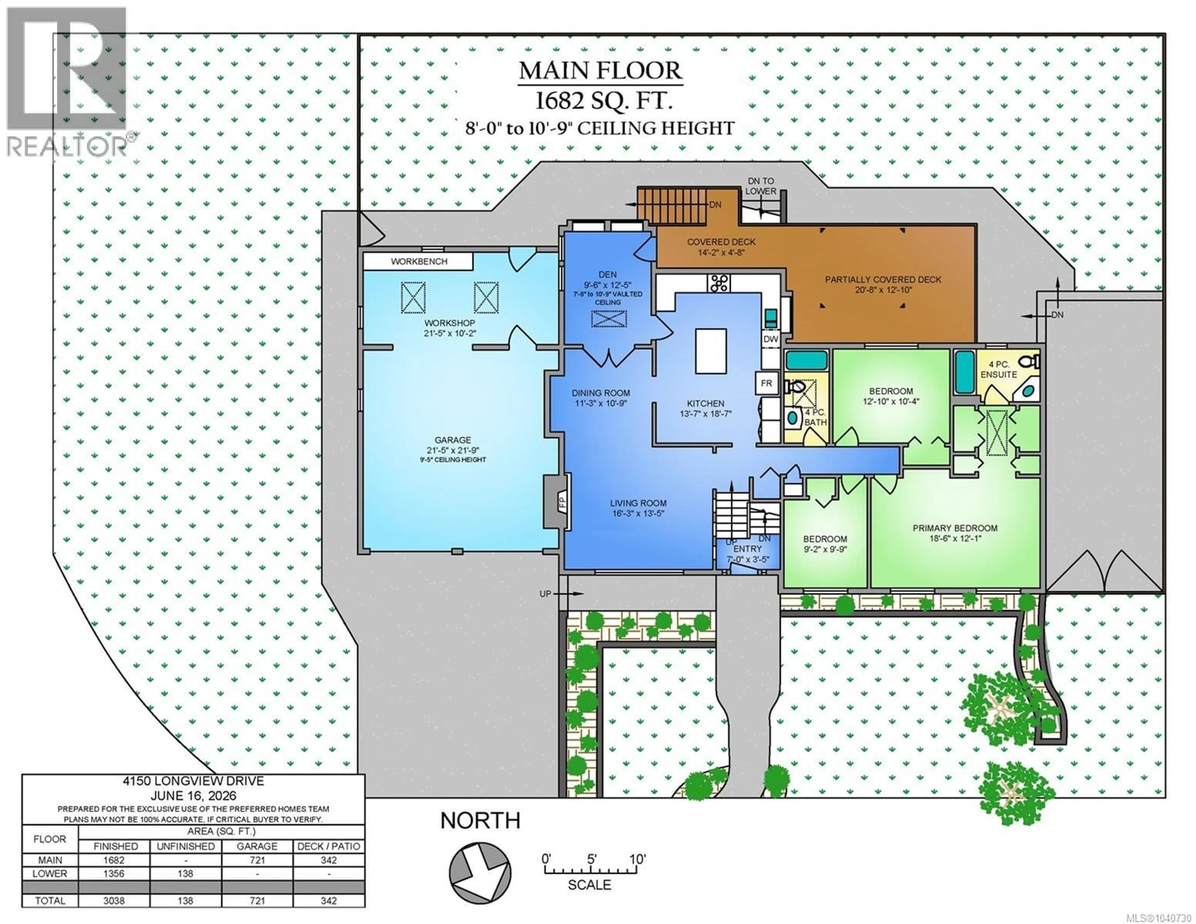 Floor plan for 4150 LONGVIEW DRIVE, Saanich British Columbia V8N2L1