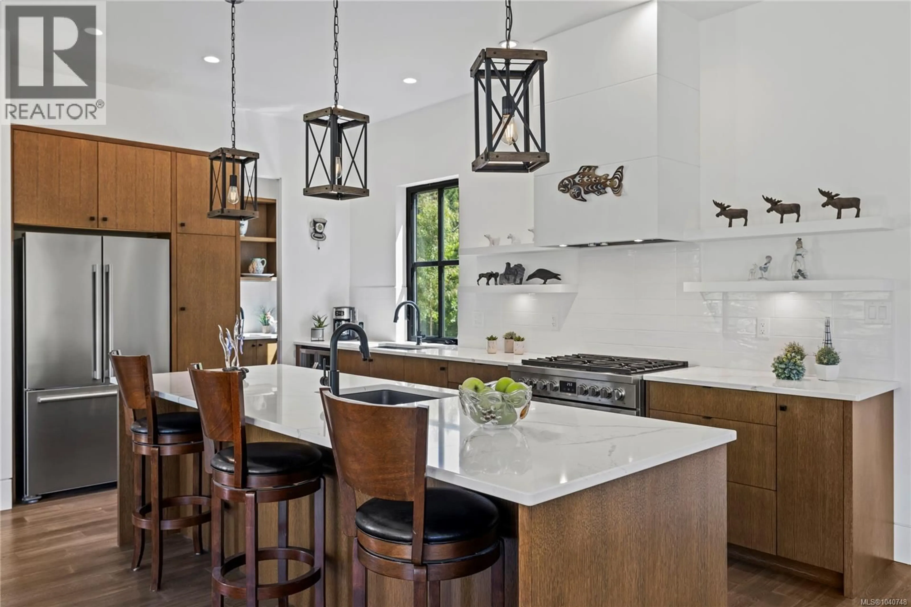 Contemporary kitchen, ceramic/tile floor for 1175 EVERGREEN WAY, Errington British Columbia V9P2B1