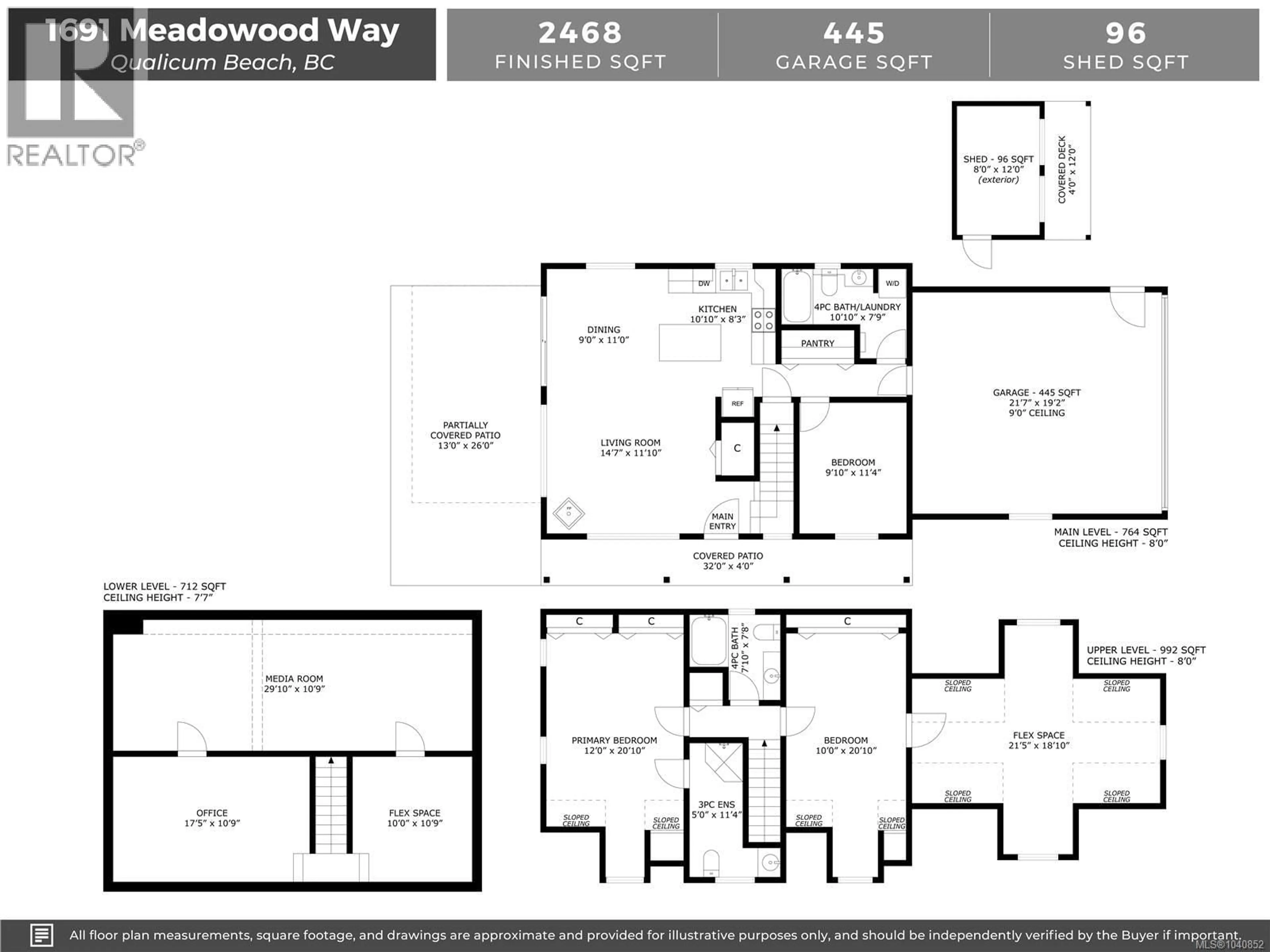Floor plan for 1691 MEADOWOOD WAY, Qualicum Beach British Columbia V9K2S3