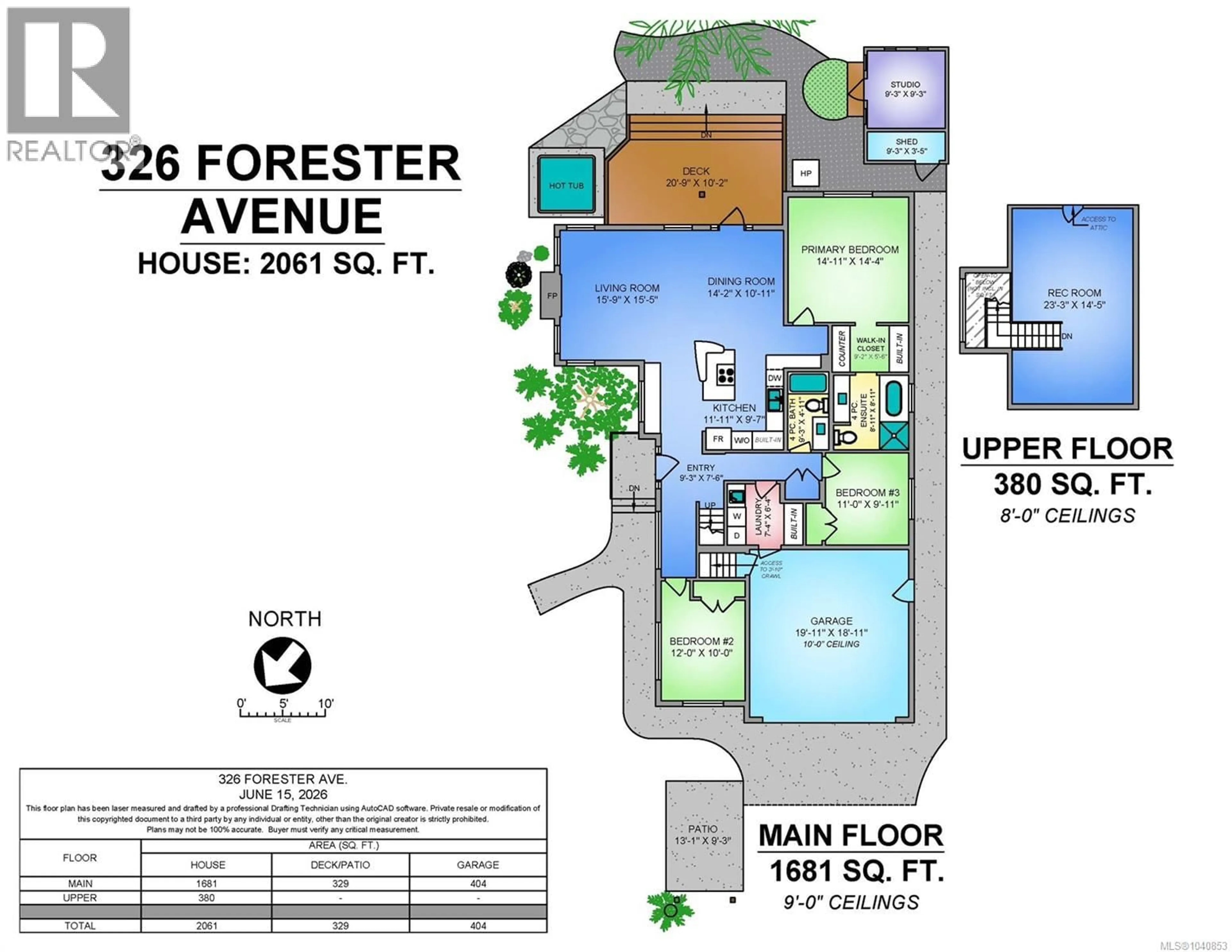 Floor plan for 326 FORESTER AVENUE, Comox British Columbia V9M0B1