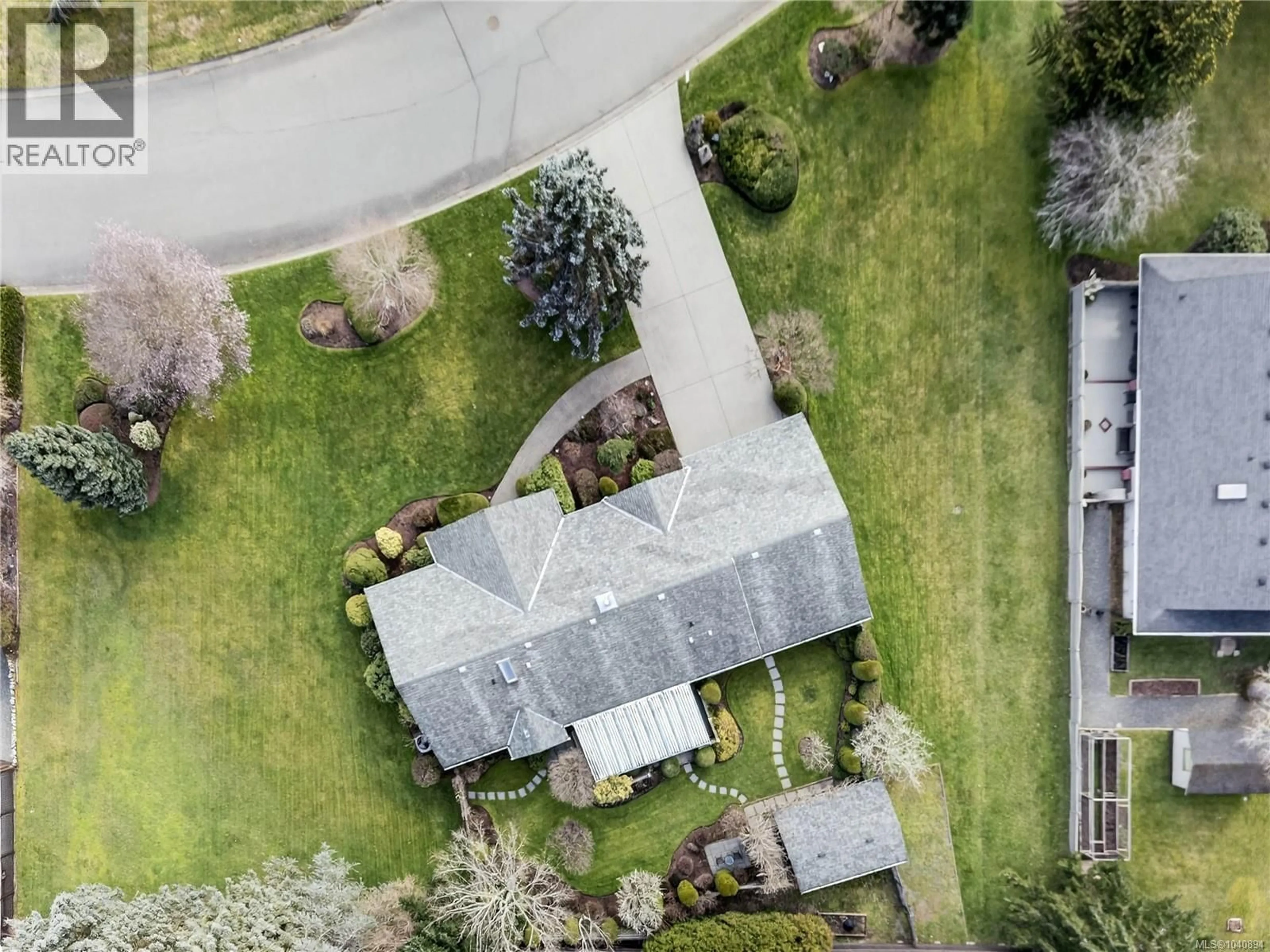 A pic from outside/outdoor area/front of a property/back of a property/a pic from drone, street for 2257 TARN PLACE, Duncan British Columbia V9L5E7