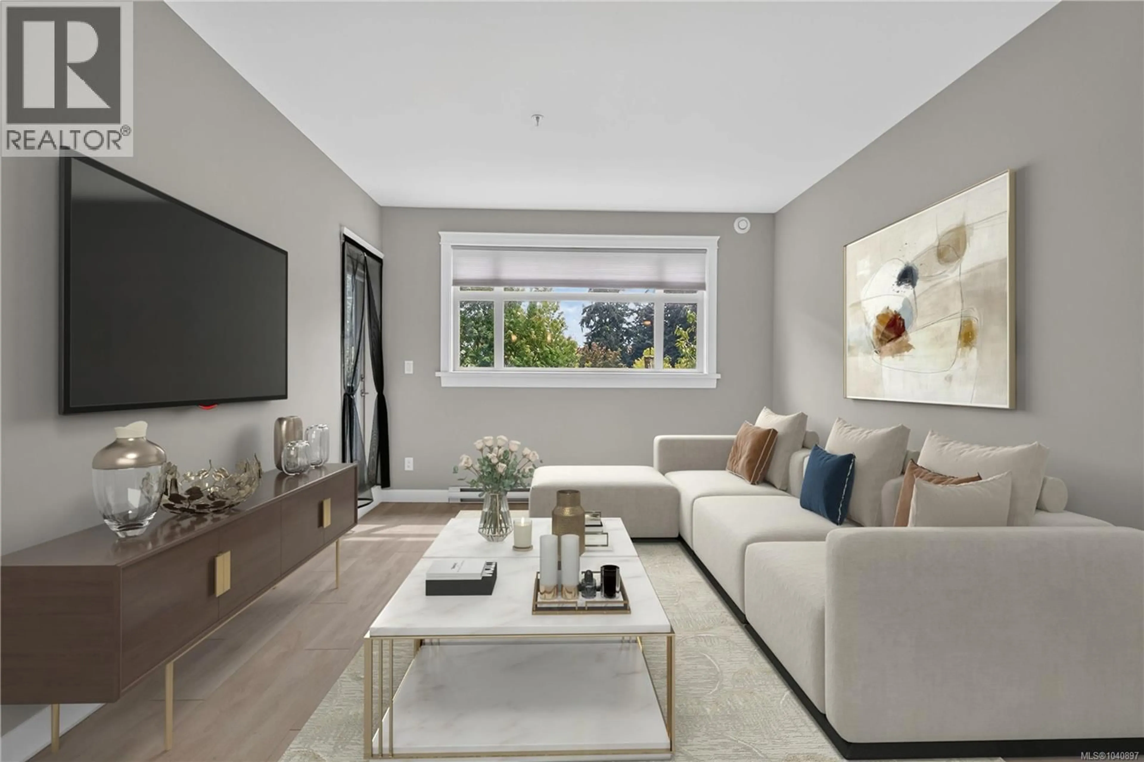 Living room with furniture, unknown for 204 - 844 GOLDSTREAM AVENUE, Langford British Columbia V9B2X8