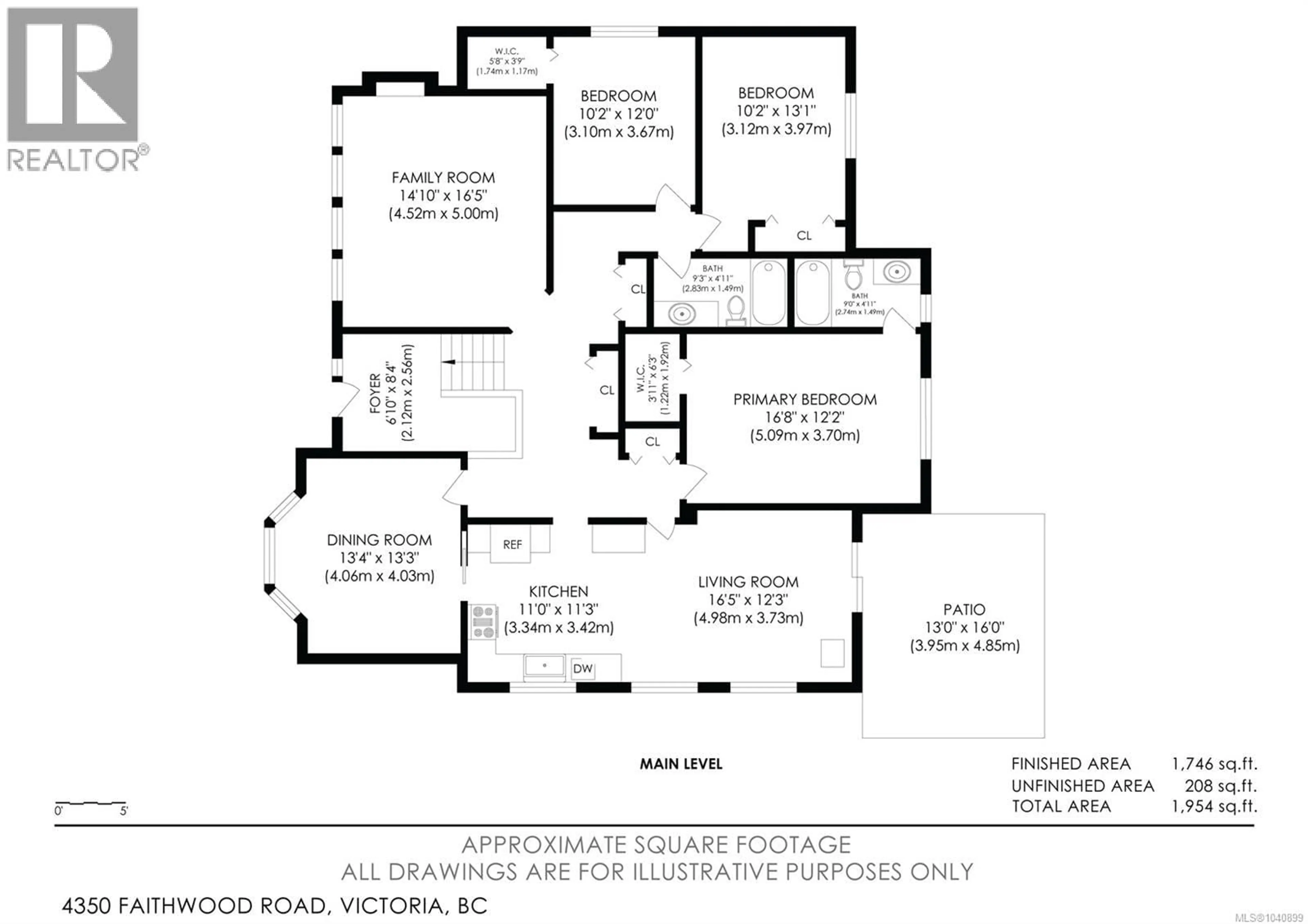 Floor plan for 4350 FAITHWOOD ROAD, Saanich British Columbia V8X4Z6