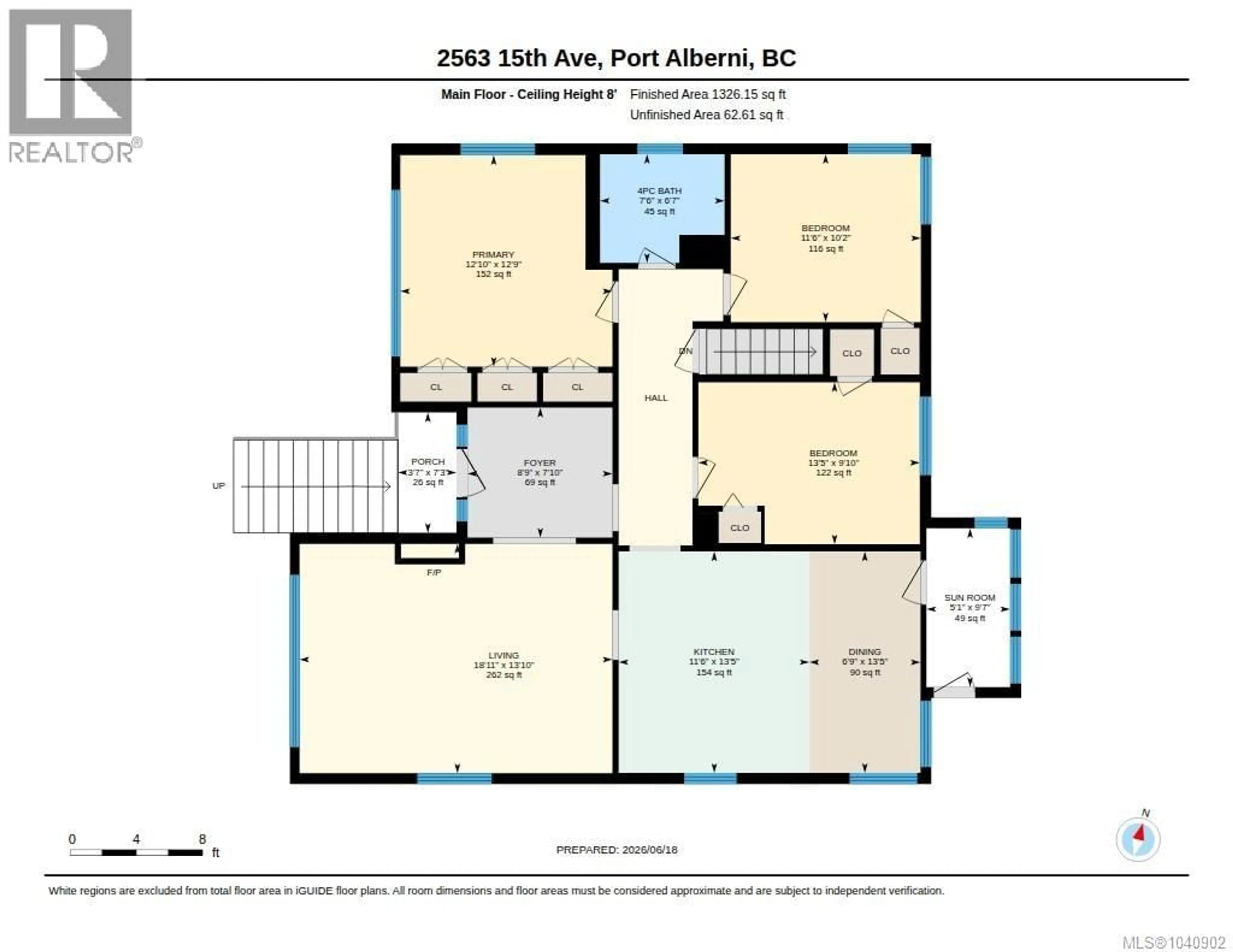 Floor plan for 2563 15TH AVENUE, Port Alberni British Columbia V9Y2Z4