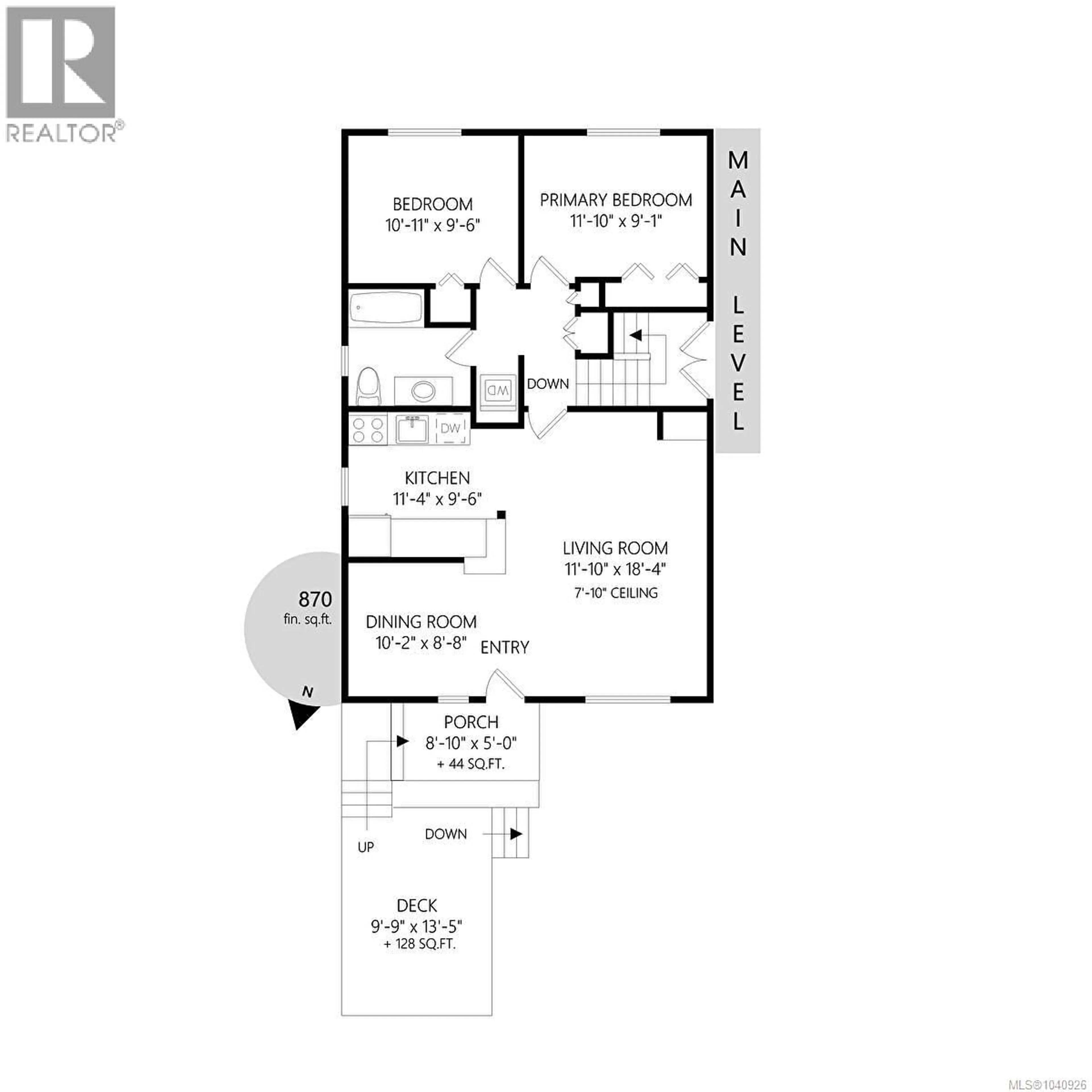Floor plan for 1519 PEARL STREET, Victoria British Columbia V8R2Y8