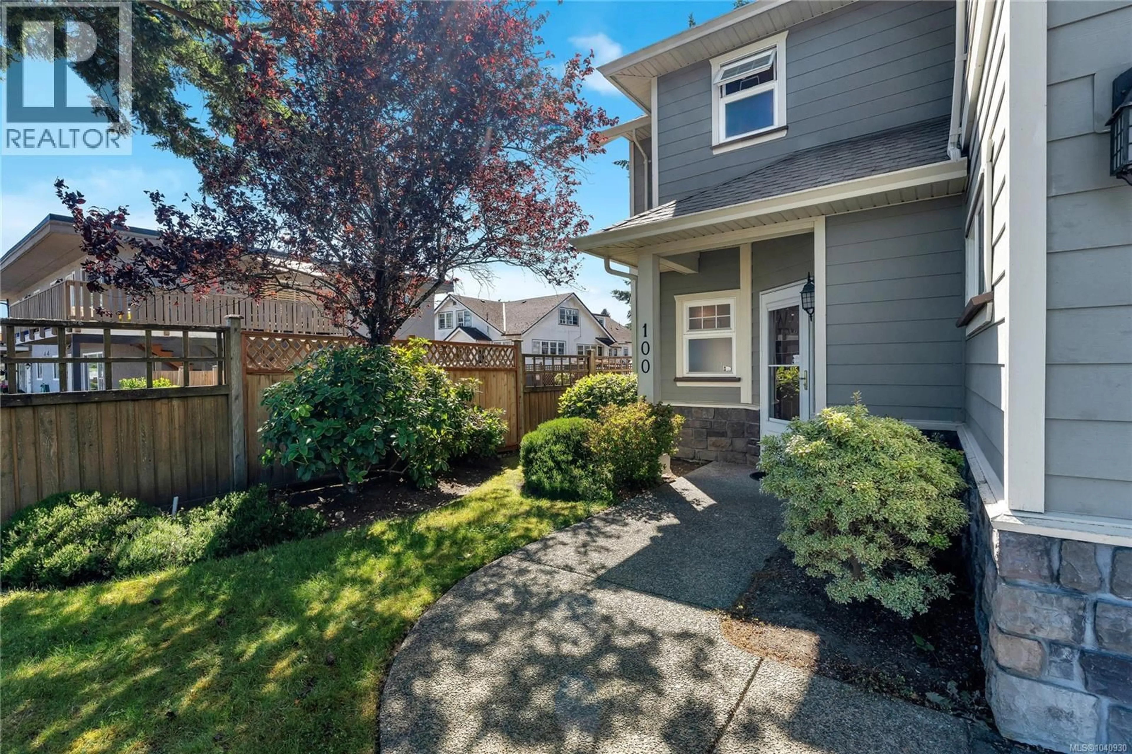 A pic from outside/outdoor area/front of a property/back of a property/a pic from drone, street for 100 - 2744 MATSON ROAD, Langford British Columbia V9B6W1