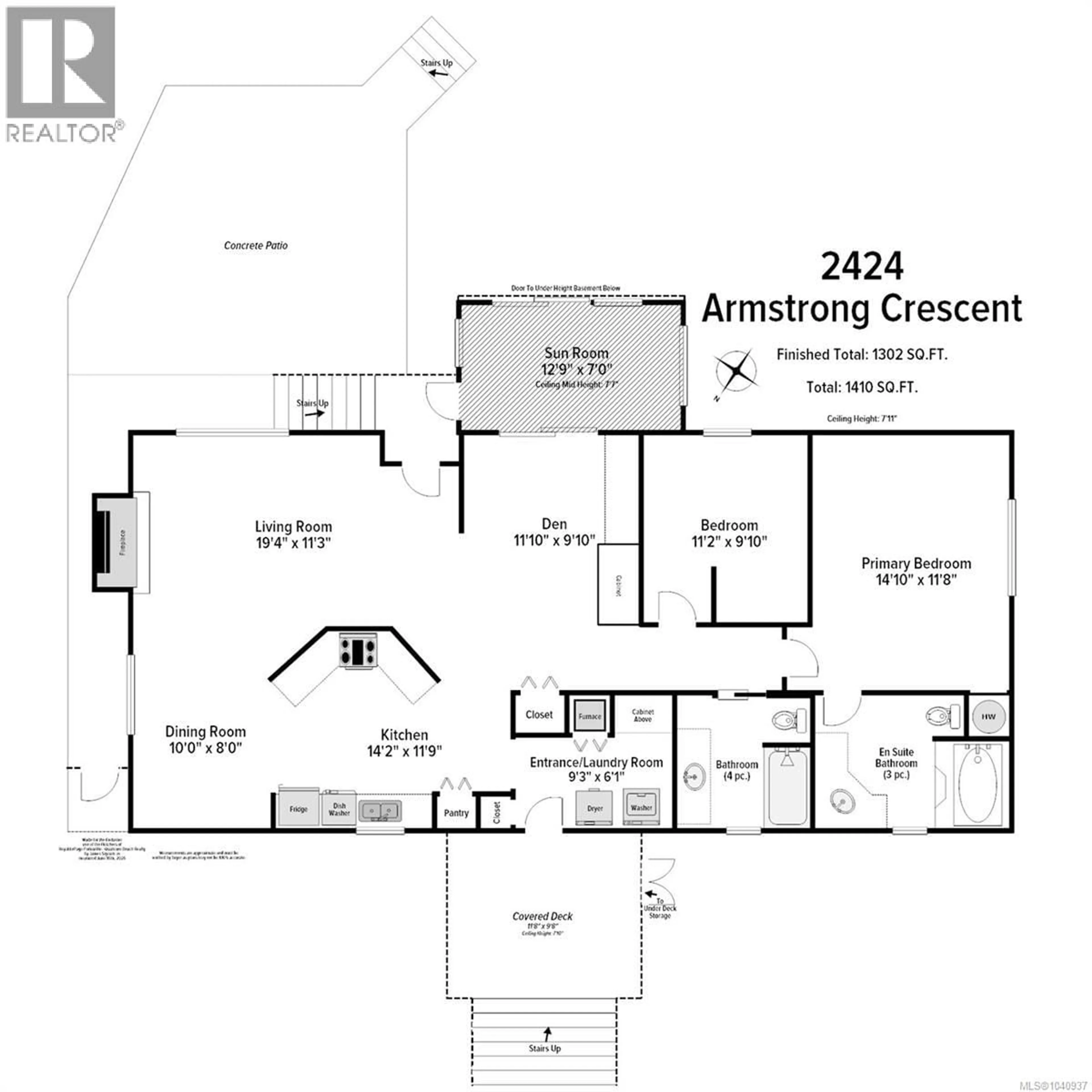 Floor plan for 2424 ARMSTRONG CRESCENT, Nanoose Bay British Columbia V9P9J9