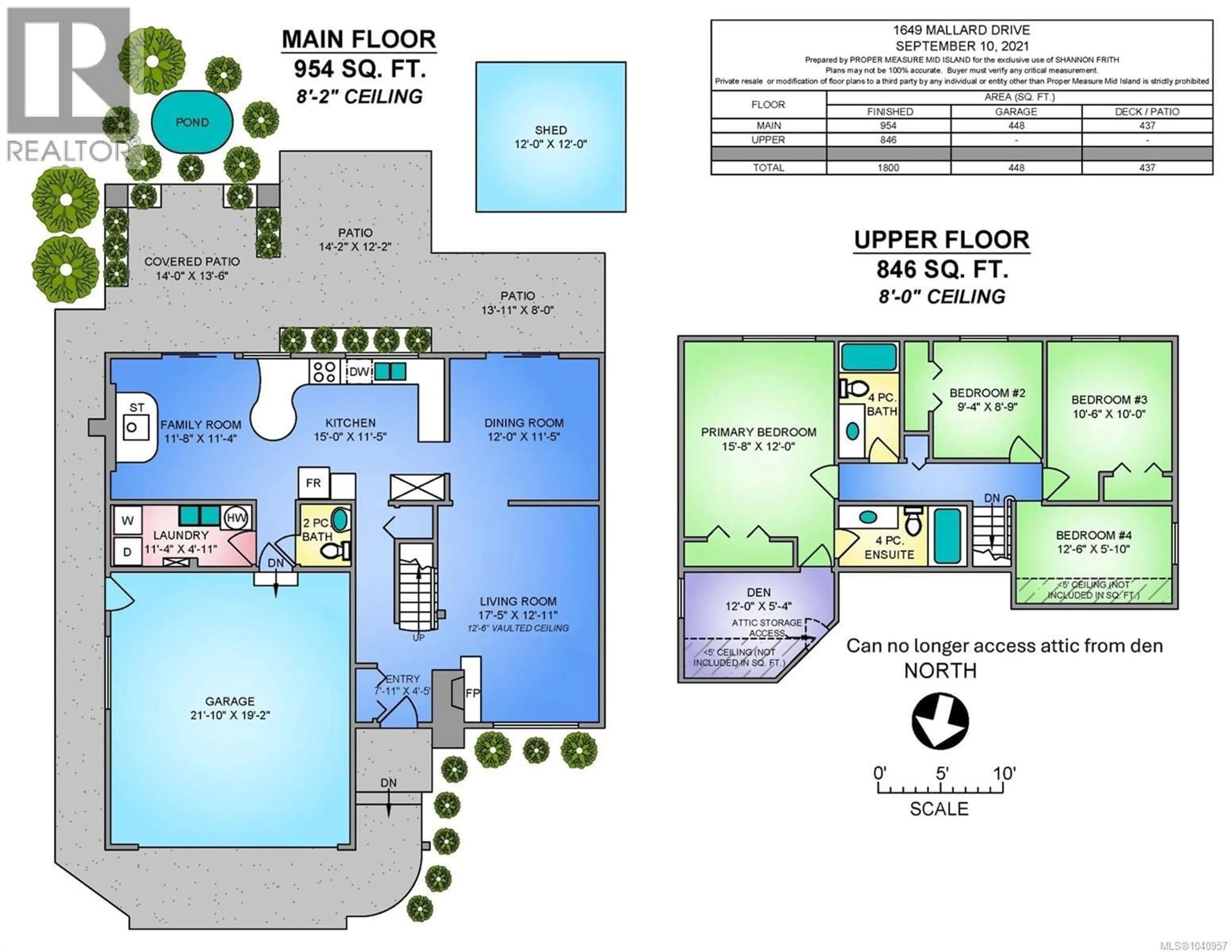Floor plan for 1649 MALLARD DRIVE, Nanaimo British Columbia V9S2X8