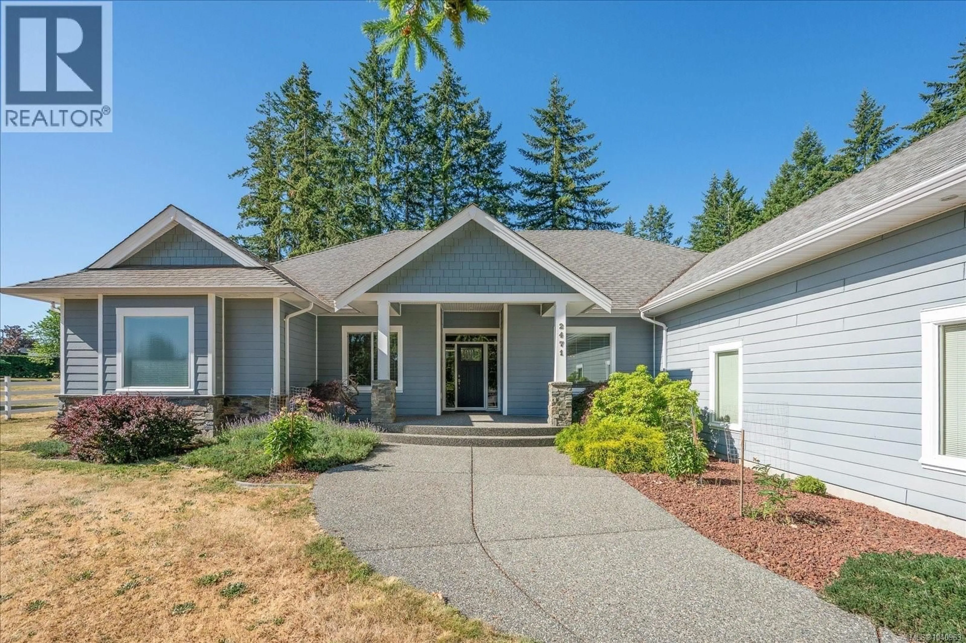Home with vinyl exterior material, street for 2471 BALANCE ROAD, Nanaimo British Columbia V9R6V6