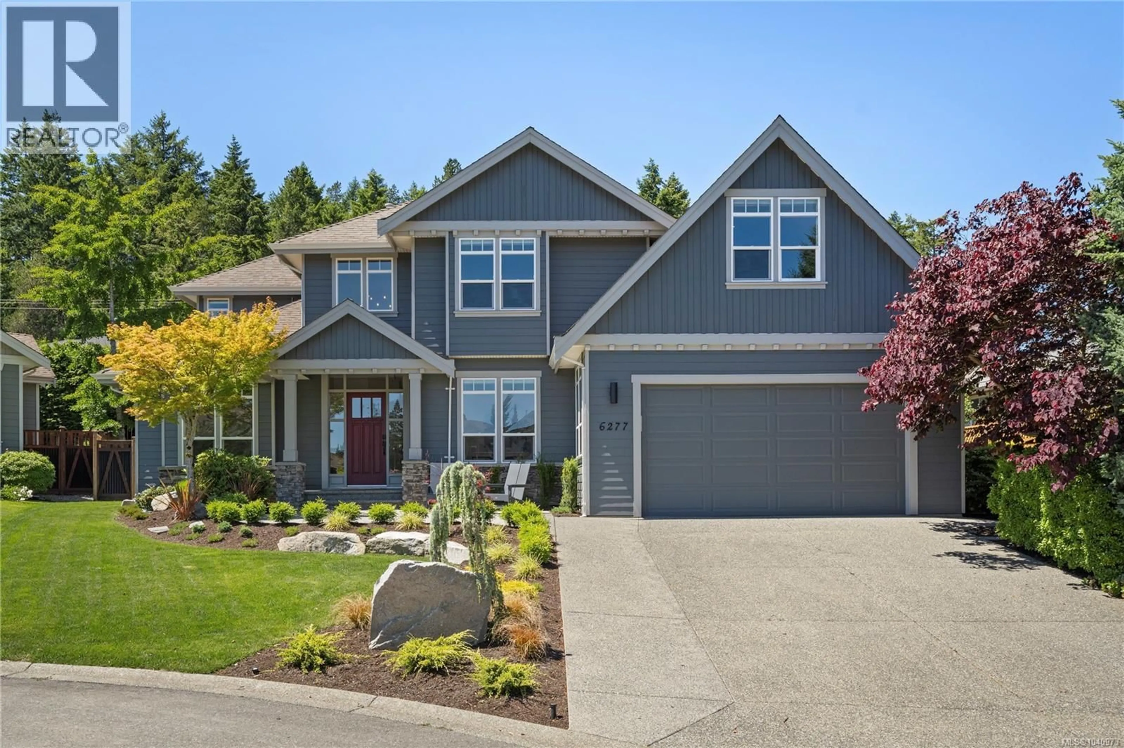 Home with vinyl exterior material, street for 6277 JOHN PAUL PLACE, Nanaimo British Columbia V9V1S2