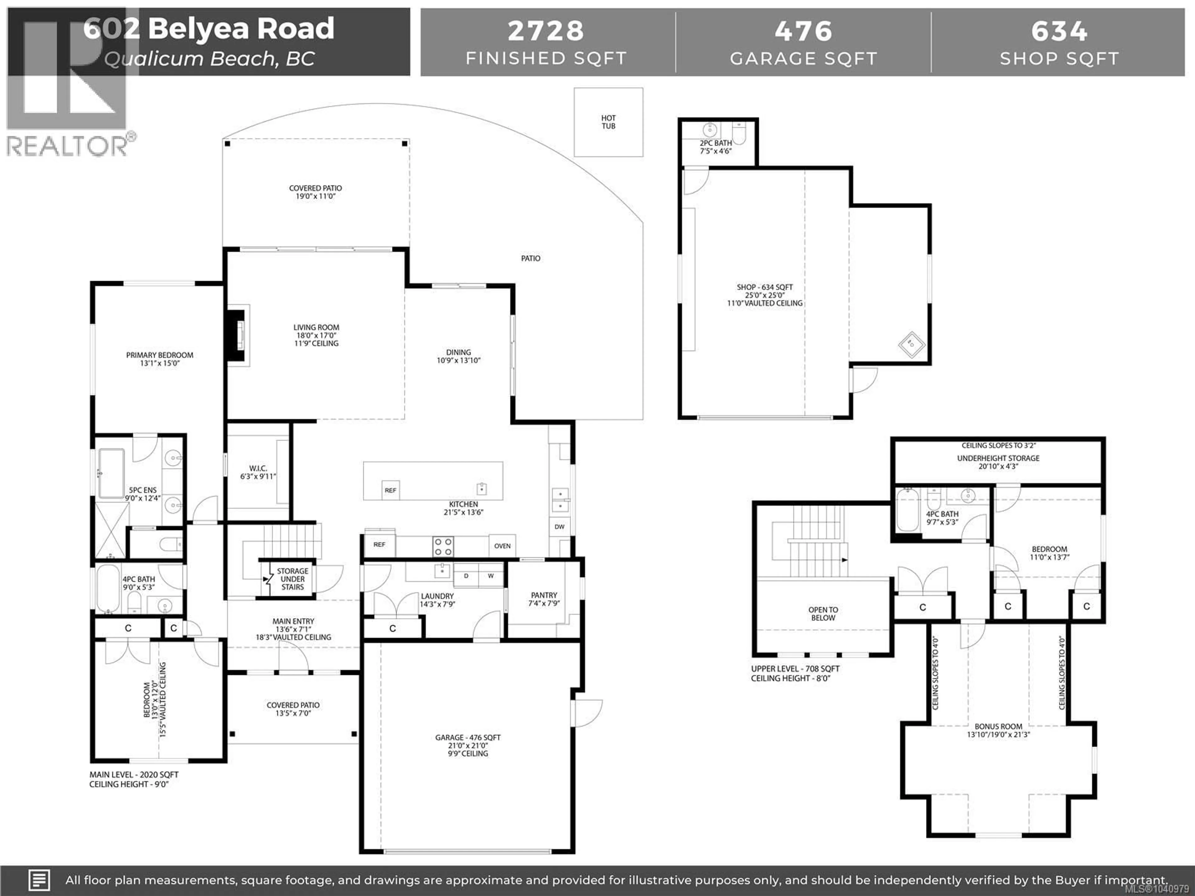 Floor plan for 602 BELYEA ROAD, Qualicum Beach British Columbia V9K1H3