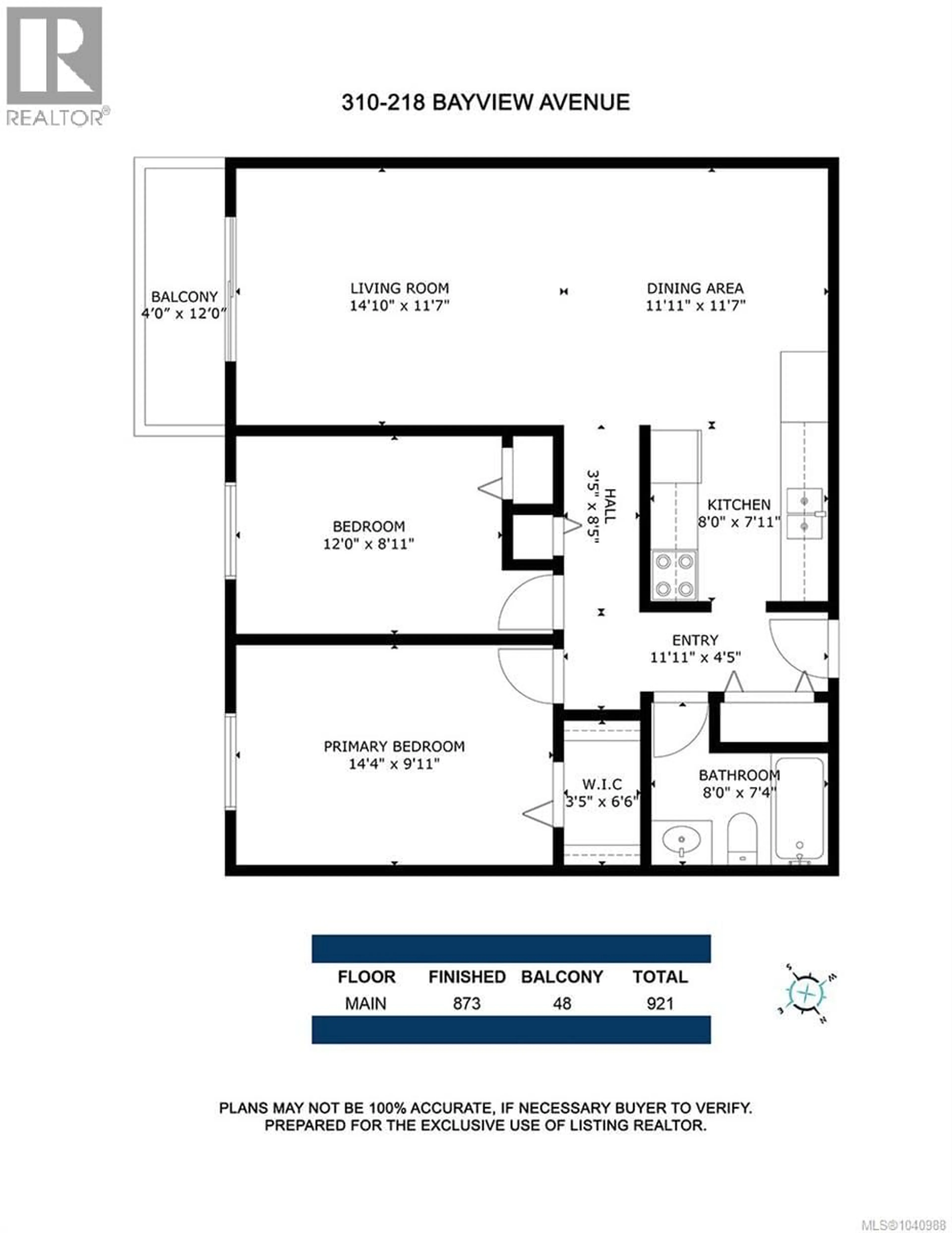 Floor plan for 310 - 218 BAYVIEW AVENUE, Ladysmith British Columbia V9G1S8