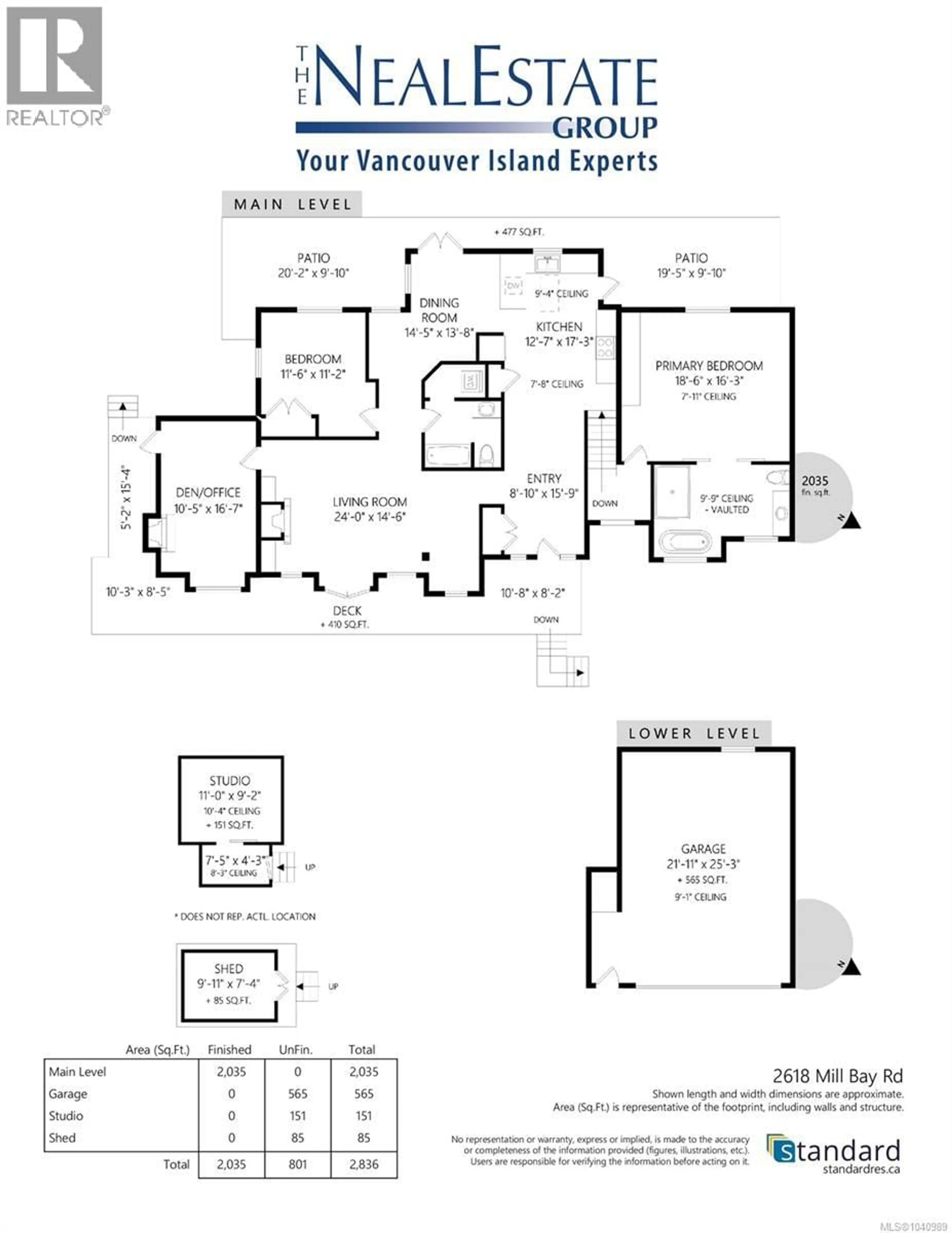 Floor plan for 2618 MILL BAY ROAD, Mill Bay British Columbia V8H1C9