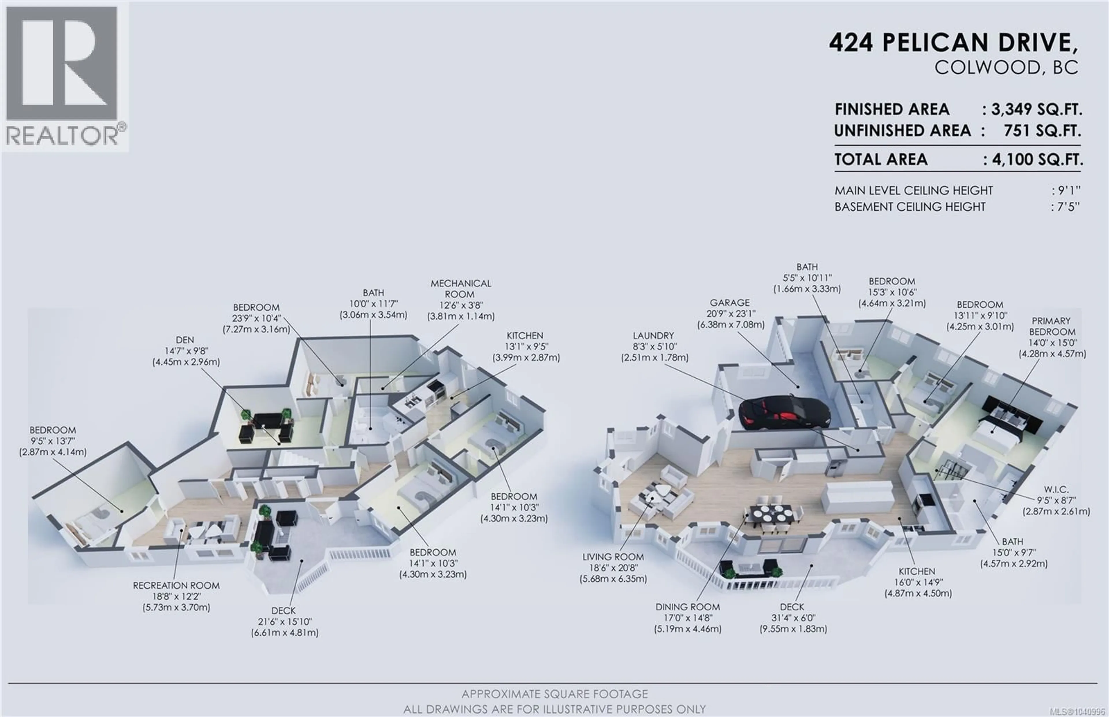Floor plan for 424 PELICAN DRIVE, Colwood British Columbia V9C0A4