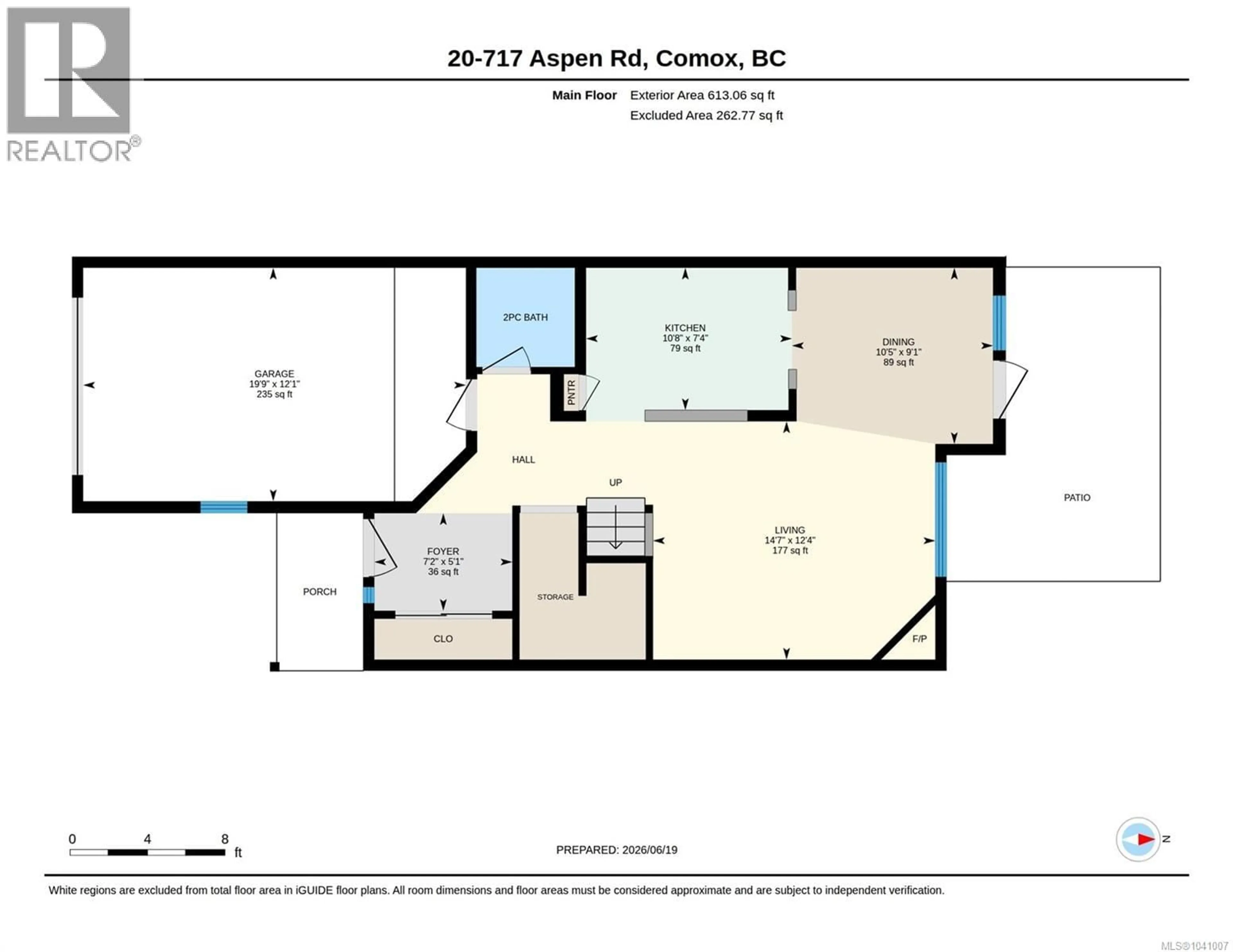 Floor plan for 20 - 717 ASPEN ROAD, Comox British Columbia V9M3X4