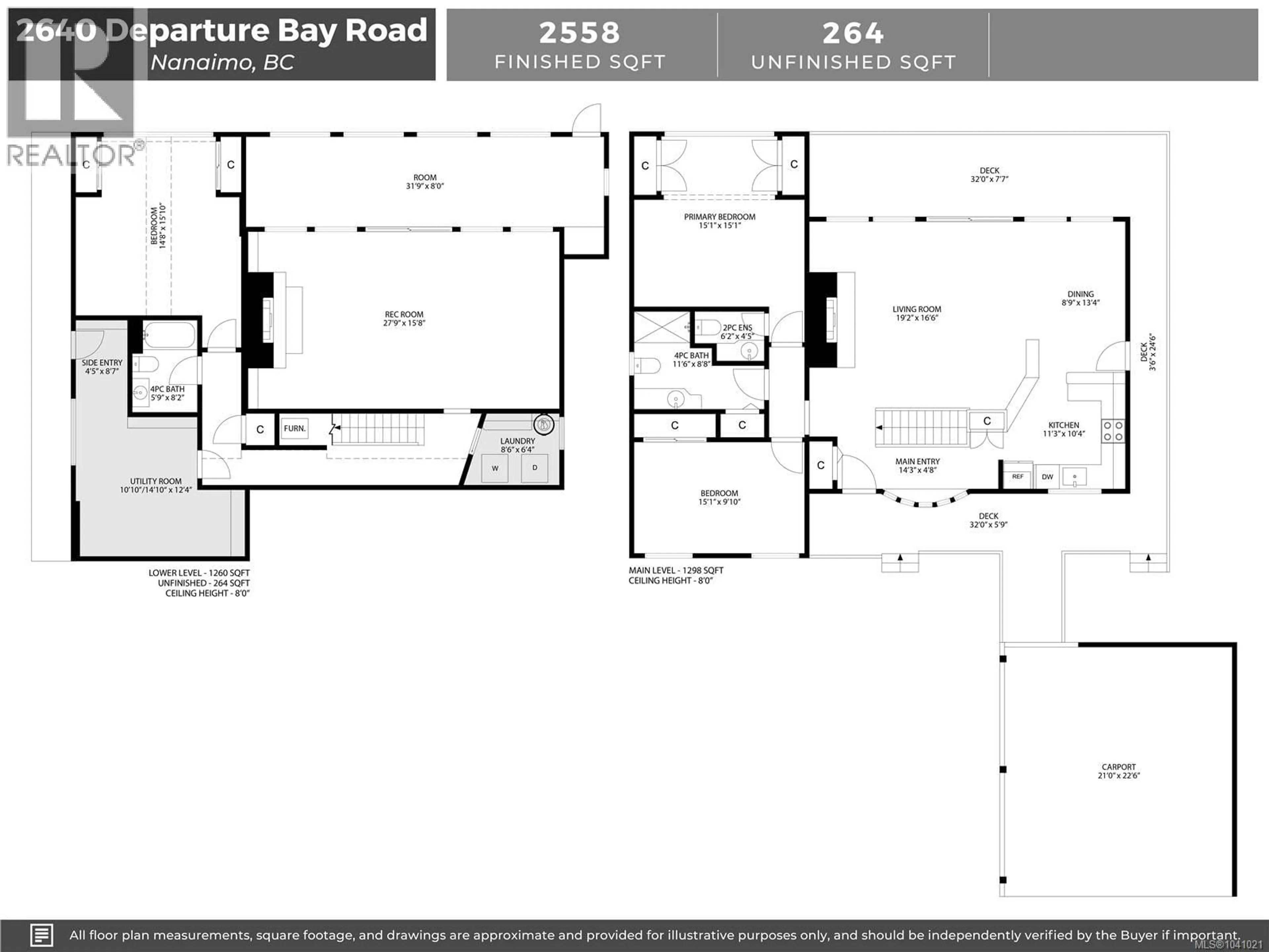 Floor plan for 2640 DEPARTURE BAY ROAD, Nanaimo British Columbia V9S3W5