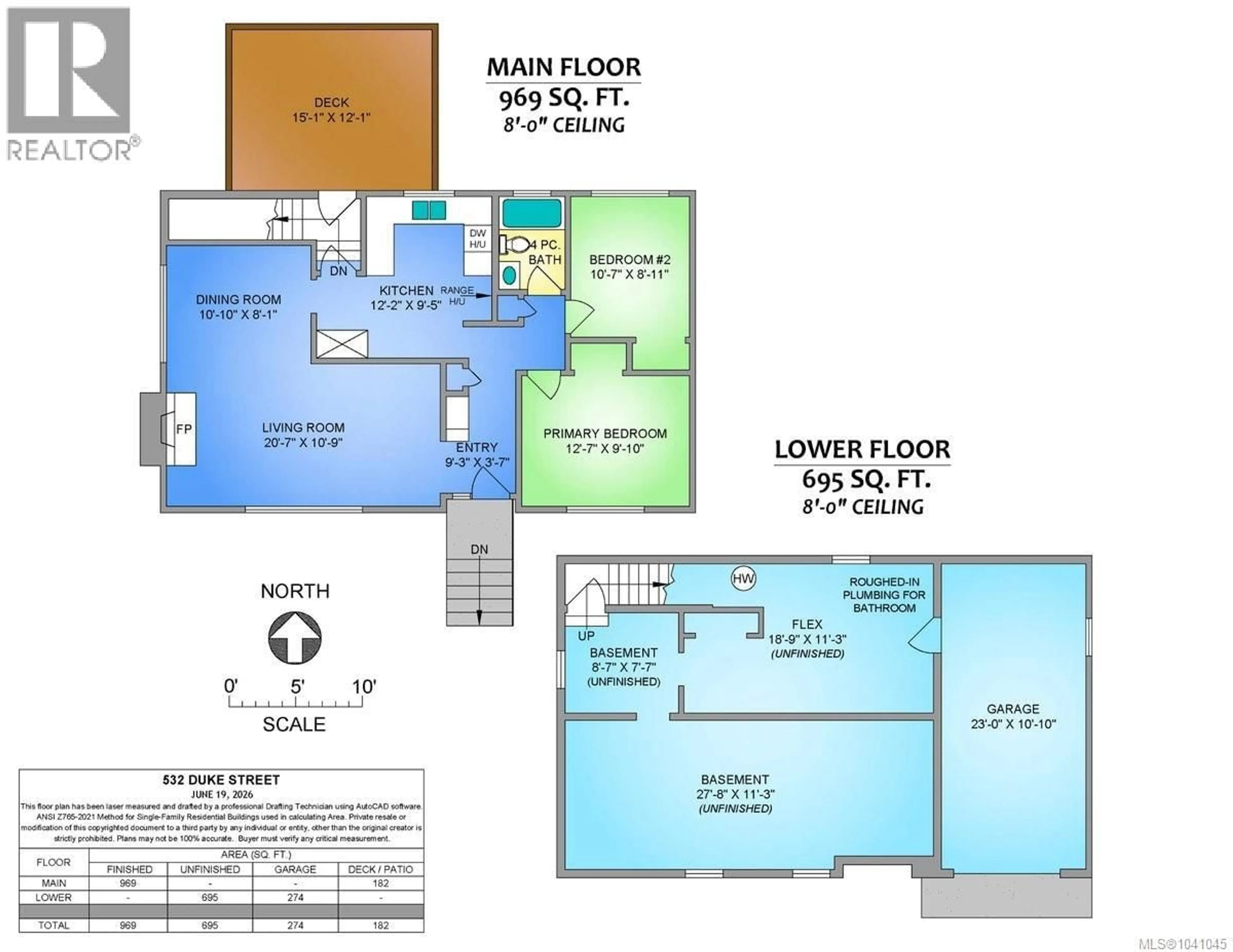 Floor plan for 532 DUKE STREET, Nanaimo British Columbia V9R1K1