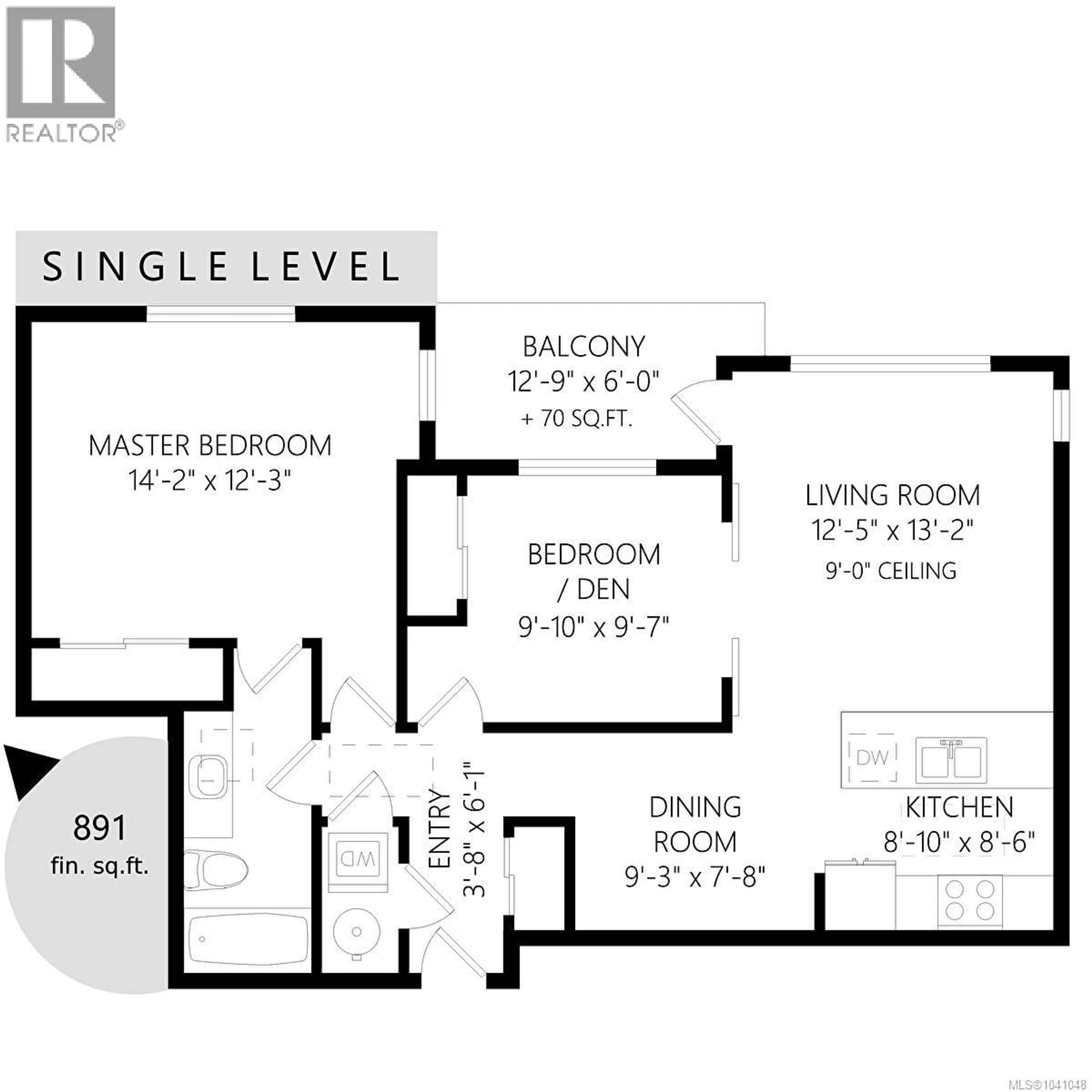 Floor plan for 403 - 1008 TILLICUM ROAD, Esquimalt British Columbia V9A1Z8