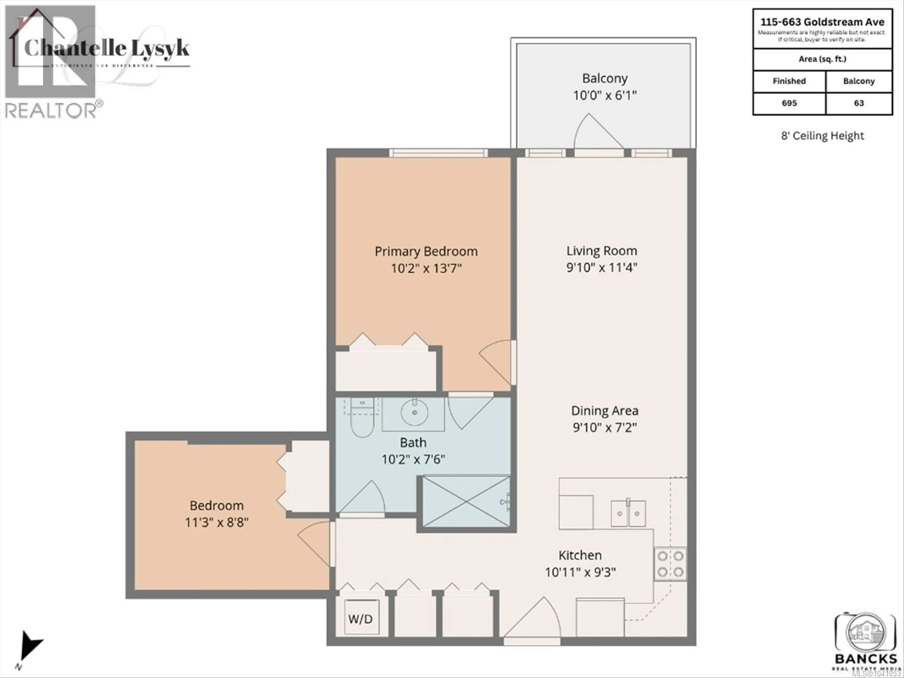 Floor plan for 115 - 663 GOLDSTREAM AVENUE, Langford British Columbia V9B2W9