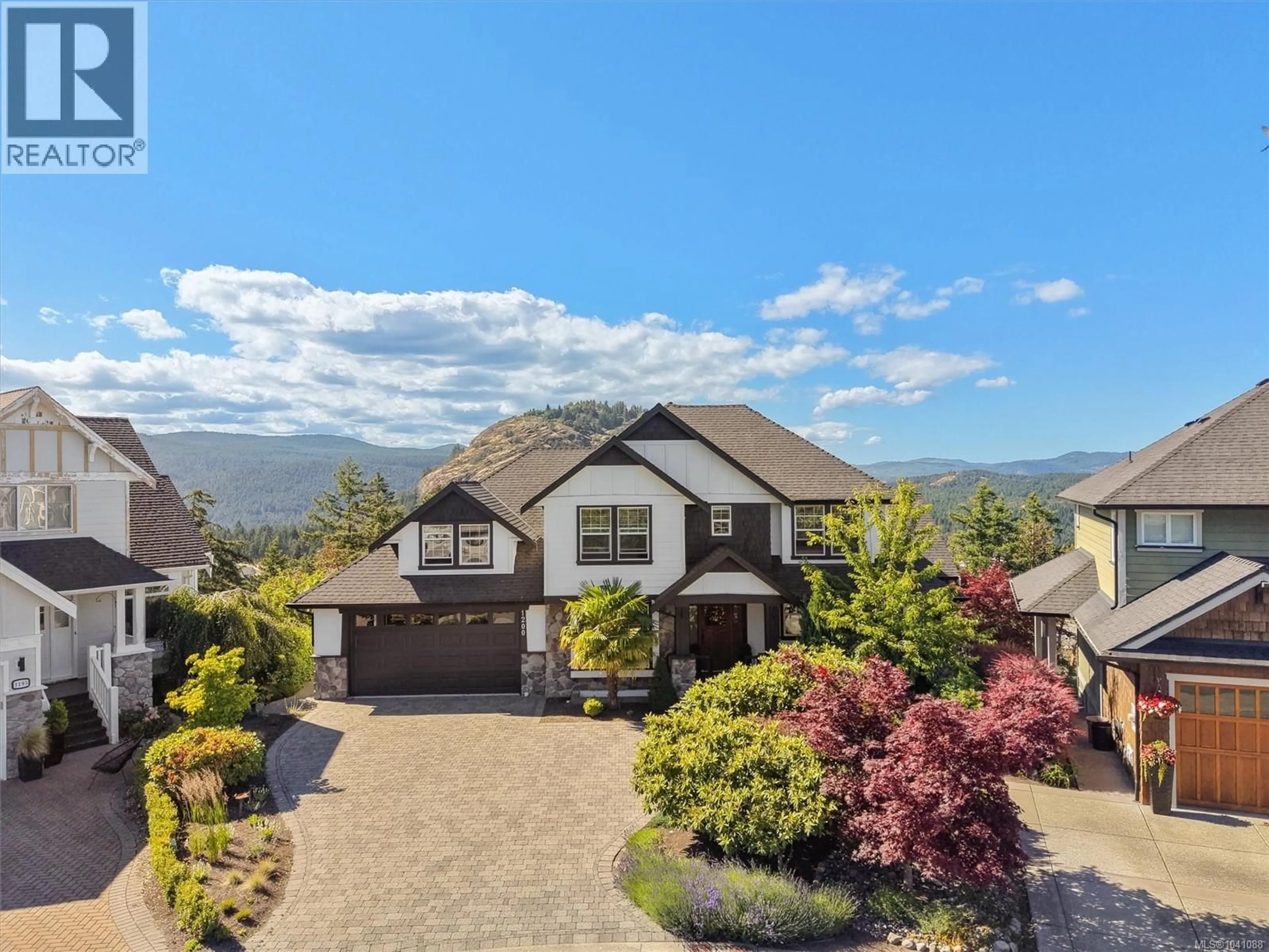 A pic from outside/outdoor area/front of a property/back of a property/a pic from drone, mountain view for 1200 NATURES GATE, Langford British Columbia V9B0B4