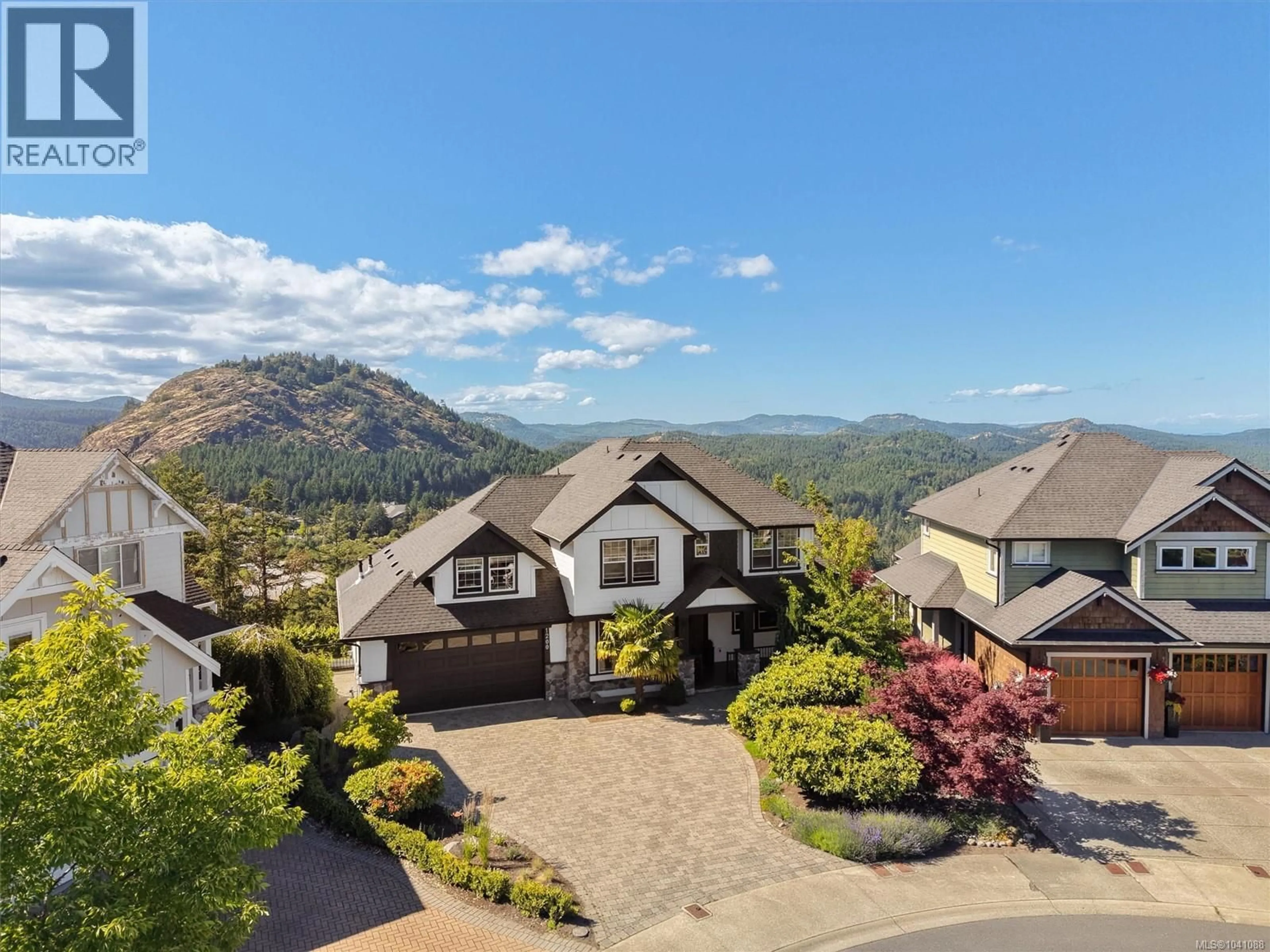 A pic from outside/outdoor area/front of a property/back of a property/a pic from drone, mountain view for 1200 NATURES GATE, Langford British Columbia V9B0B4