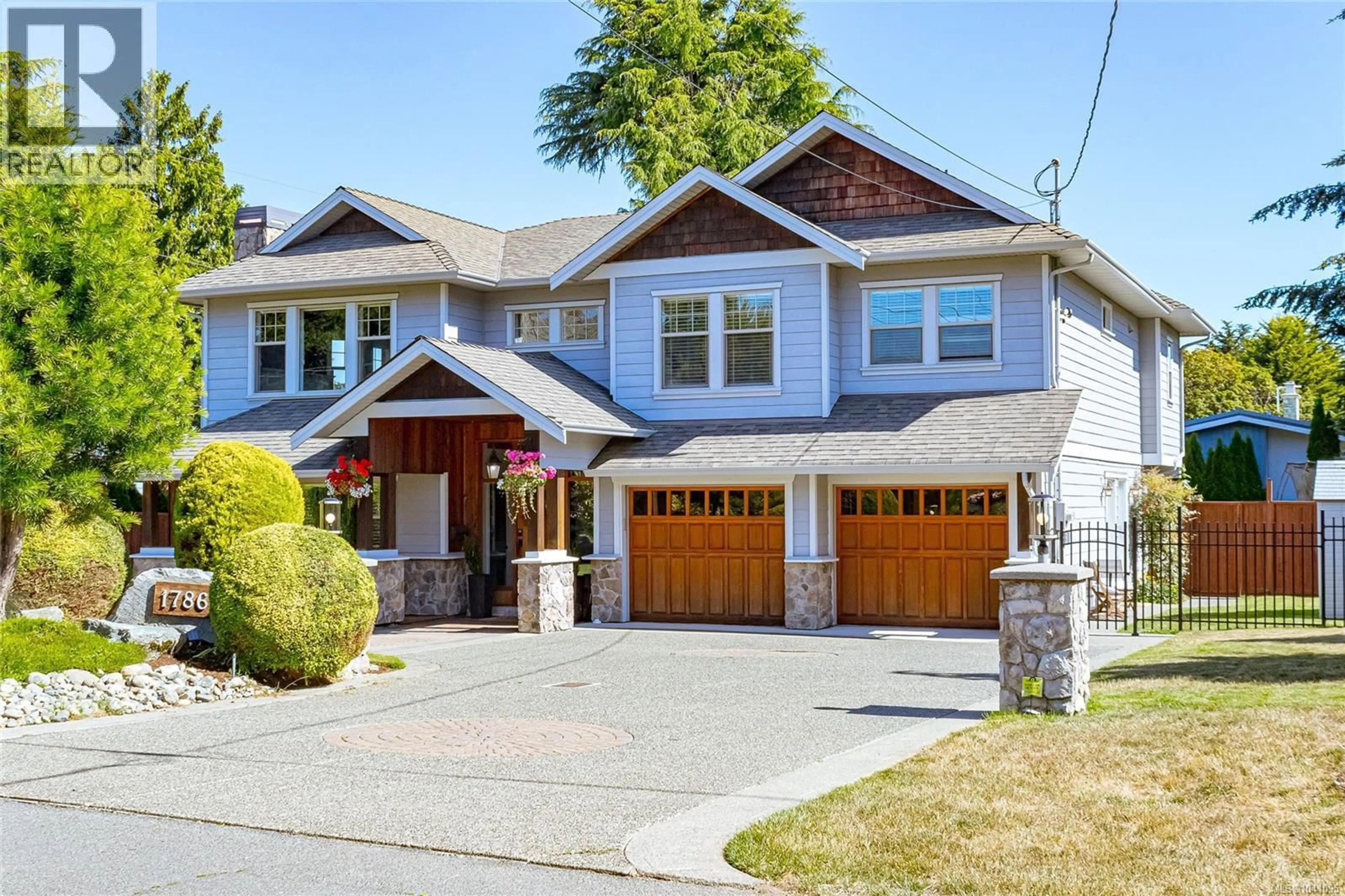 Home with brick exterior material, street for 1786 BARRIE ROAD, Saanich British Columbia V8N2W7