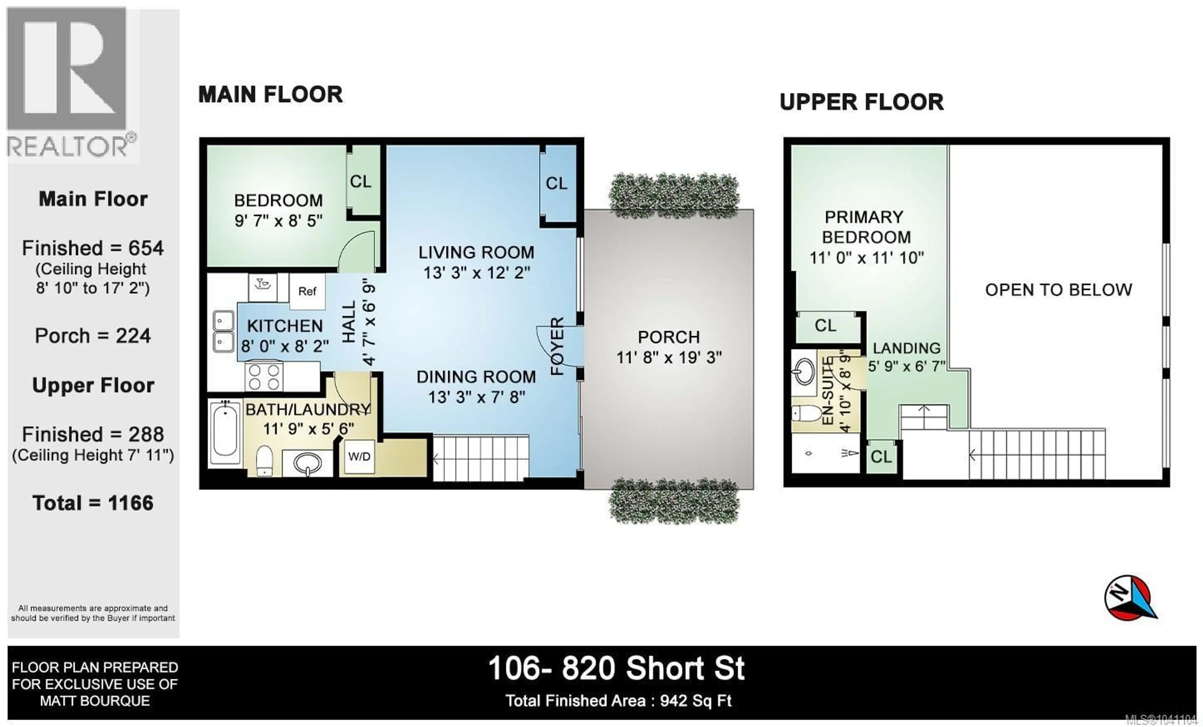 Floor plan for 106 - 820 SHORT STREET, Saanich British Columbia V8X2V6