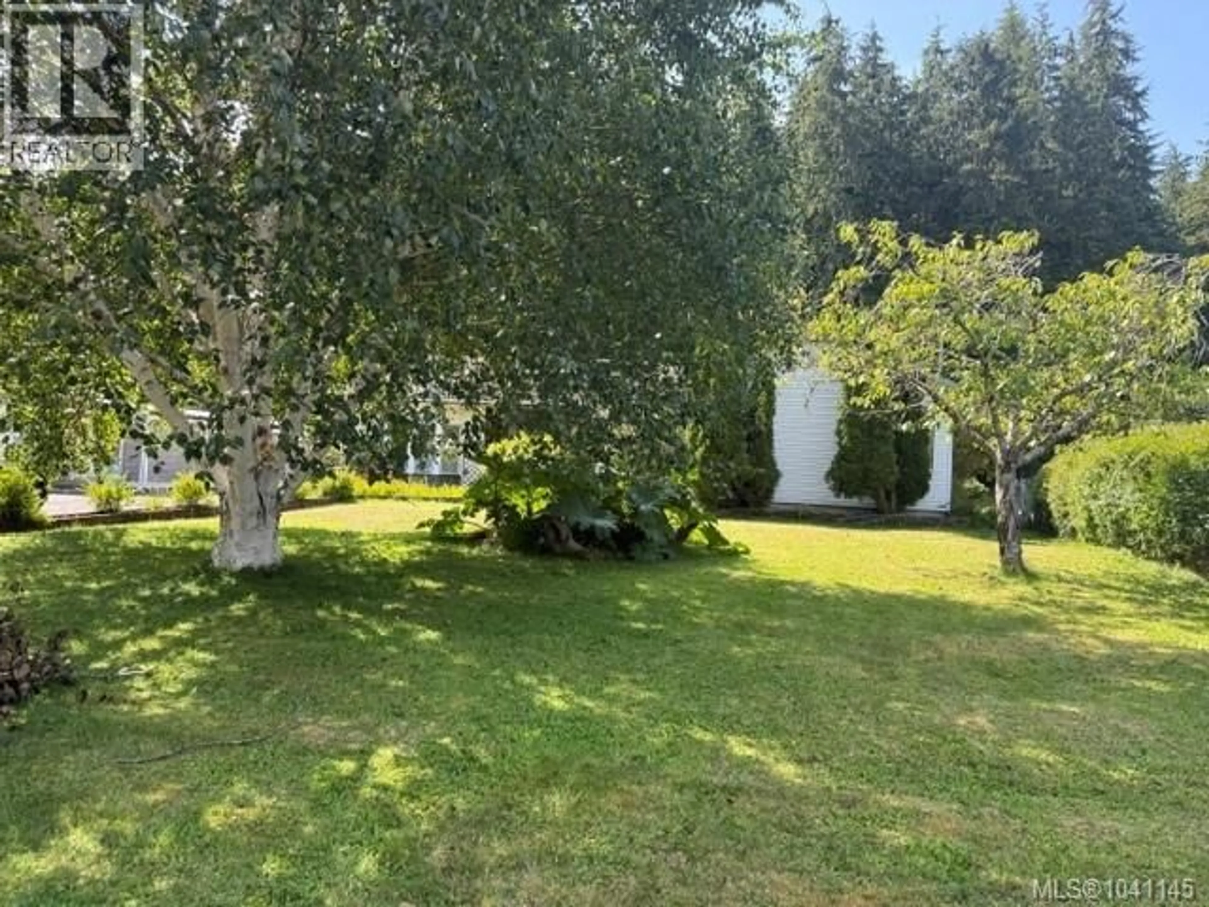 A pic from outside/outdoor area/front of a property/back of a property/a pic from drone, forest/trees view for 5890 BEAVER HARBOUR ROAD, Port Hardy British Columbia V0N2P0