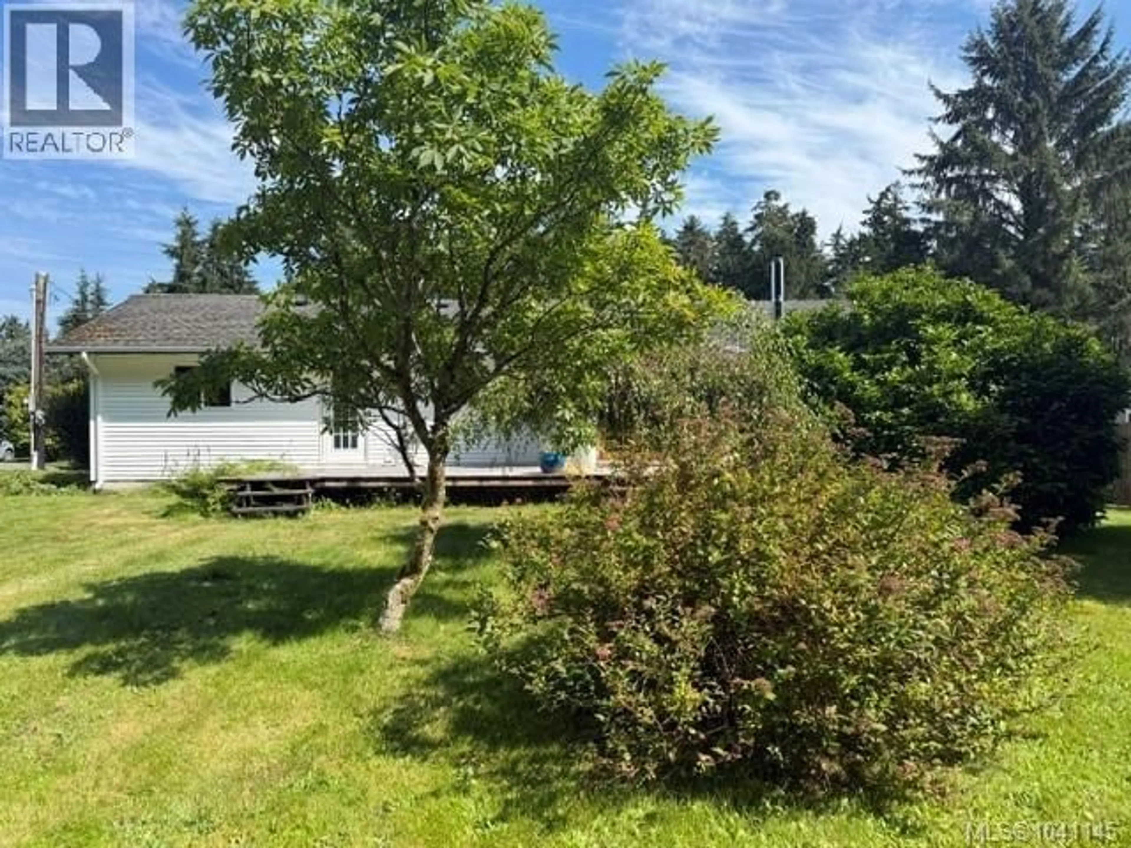 A pic from outside/outdoor area/front of a property/back of a property/a pic from drone, forest/trees view for 5890 BEAVER HARBOUR ROAD, Port Hardy British Columbia V0N2P0