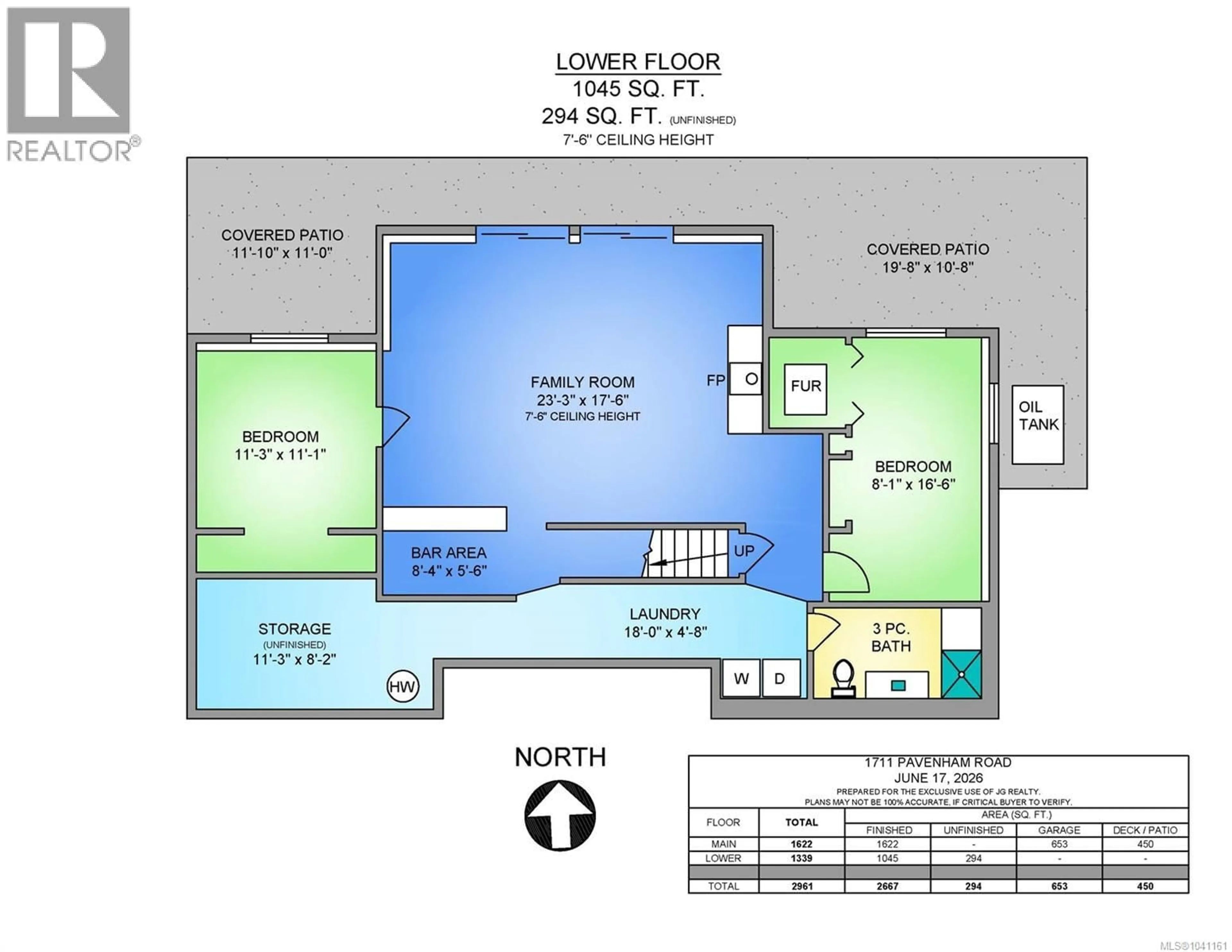 Floor plan for 1711 PAVENHAM ROAD, Cowichan Bay British Columbia V0R1N1