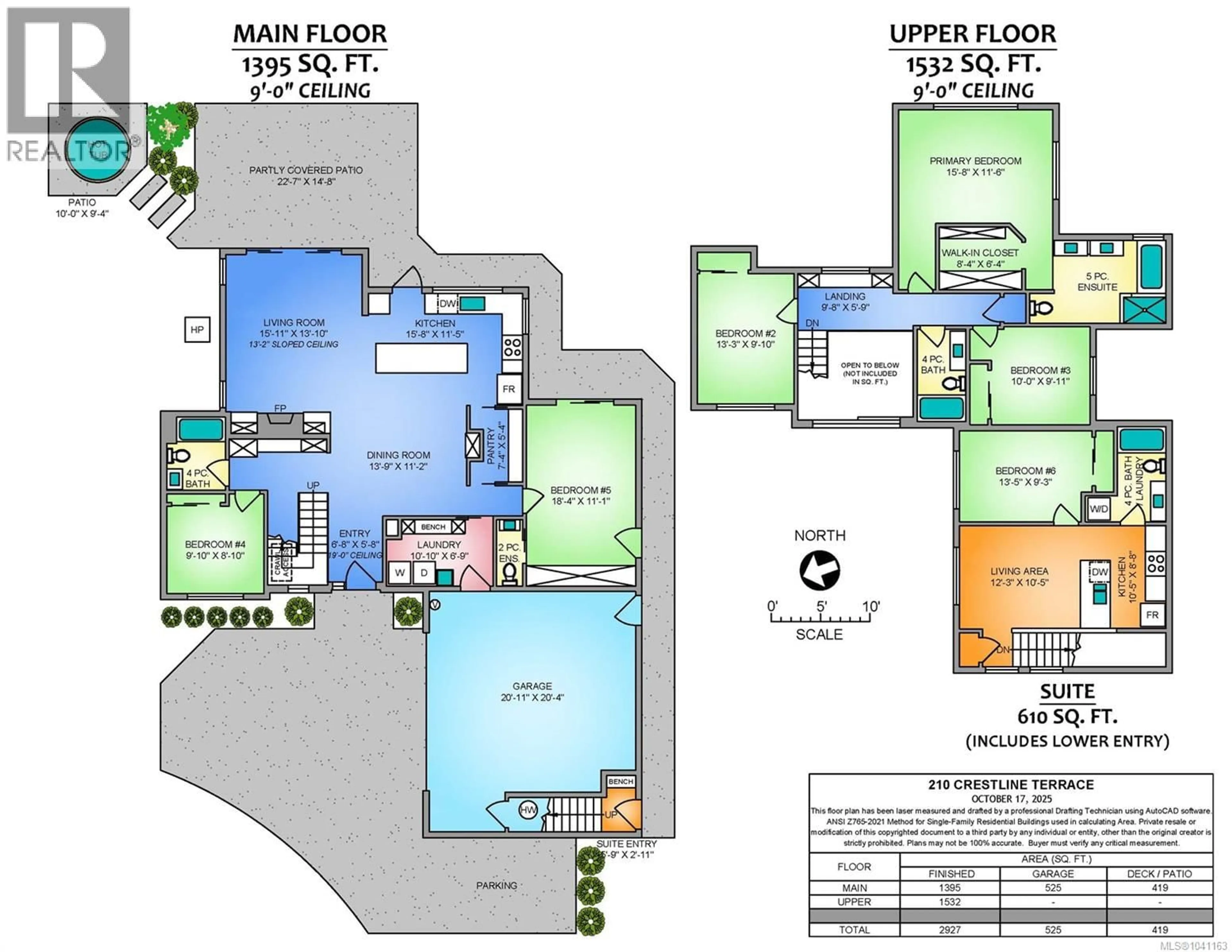 Floor plan for 210 CRESTLINE TERRACE, Nanaimo British Columbia V9T0G9