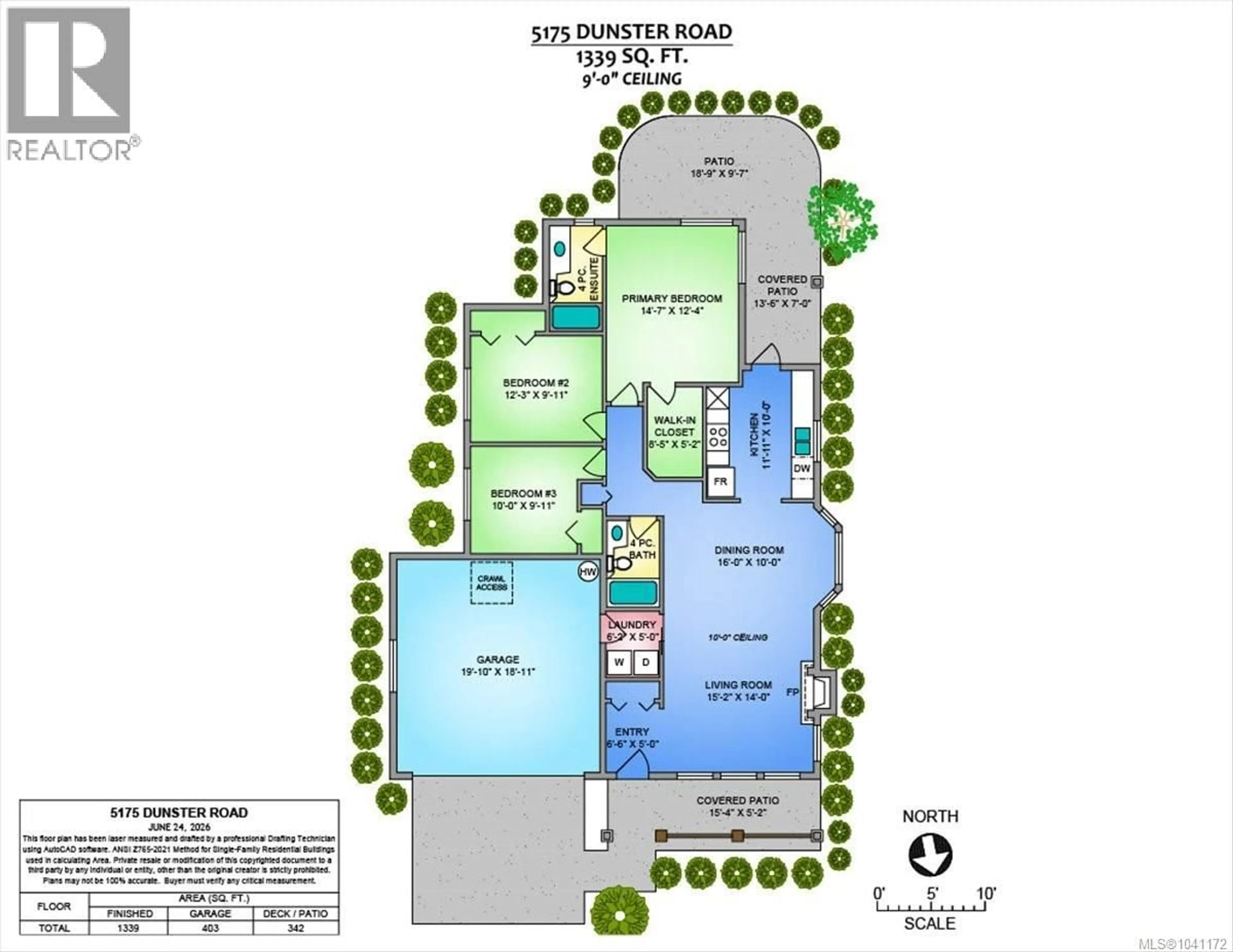 Floor plan for 5175 DUNSTER ROAD, Nanaimo British Columbia V9T3V1