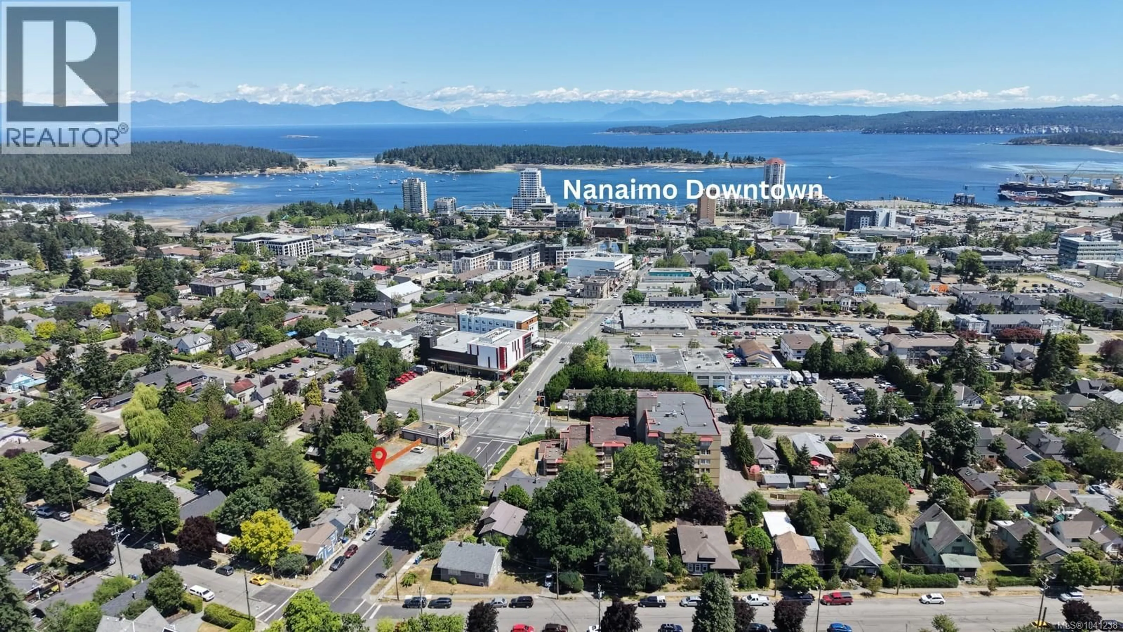 A pic from outside/outdoor area/front of a property/back of a property/a pic from drone, water/lake/river/ocean view for 710 FITZWILLIAM STREET, Nanaimo British Columbia V9R3B6
