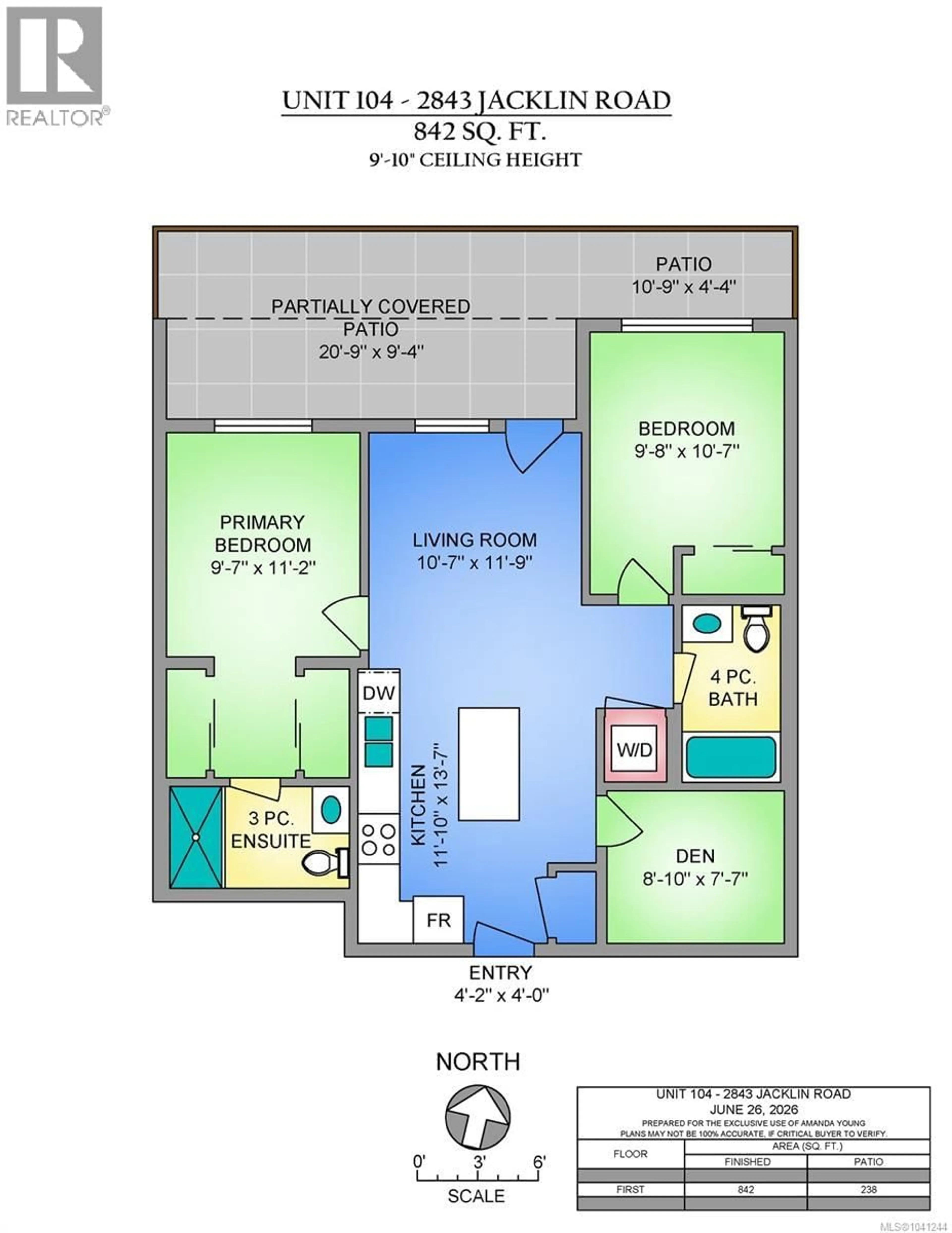 Floor plan for 104 - 2843 JACKLIN ROAD, Langford British Columbia V9B4P4