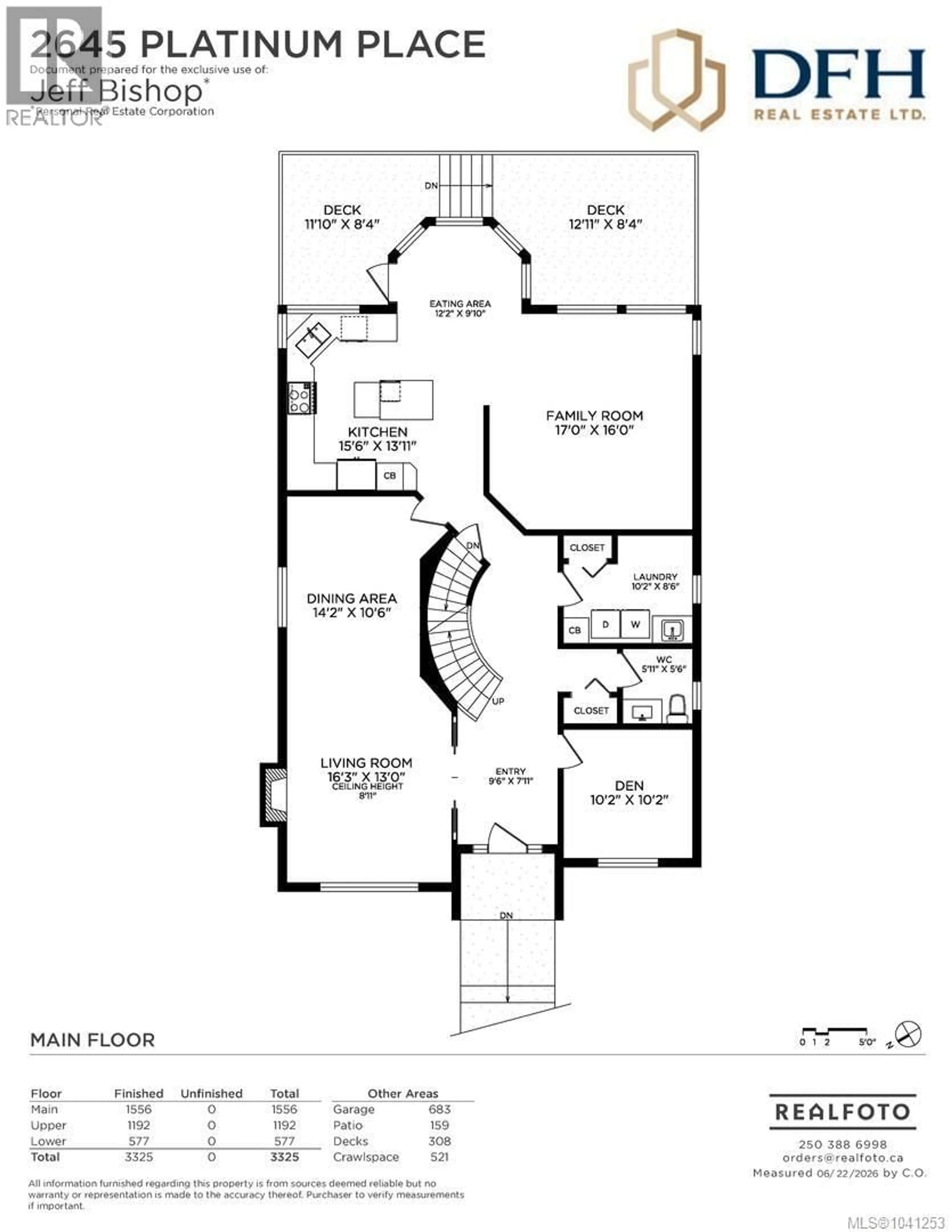Floor plan for 2645 PLATINUM PLACE, Langford British Columbia V9B6A7