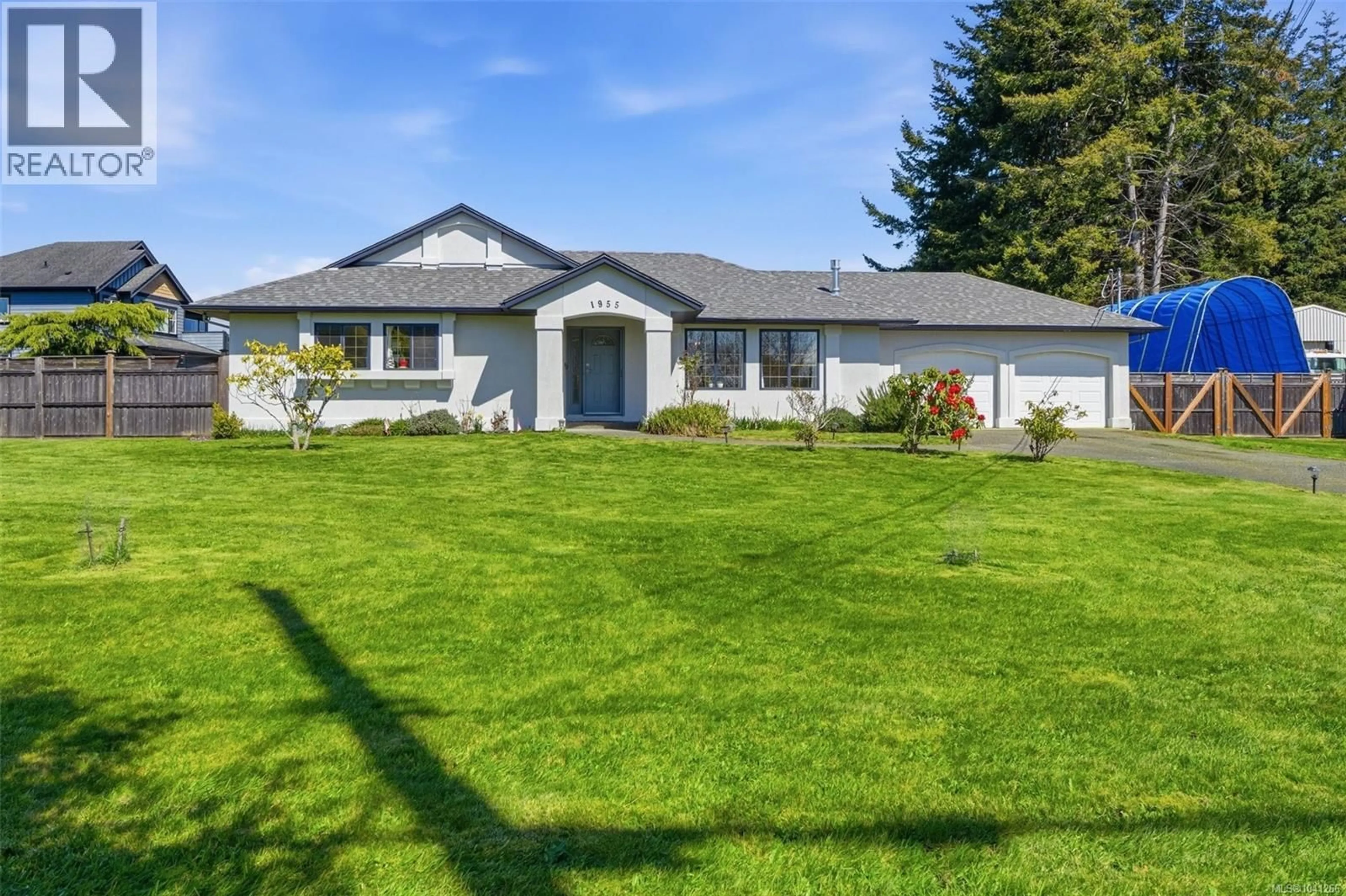 Home with vinyl exterior material, street for 1955 CALDWELL ROAD, Sooke British Columbia V9Z0P6