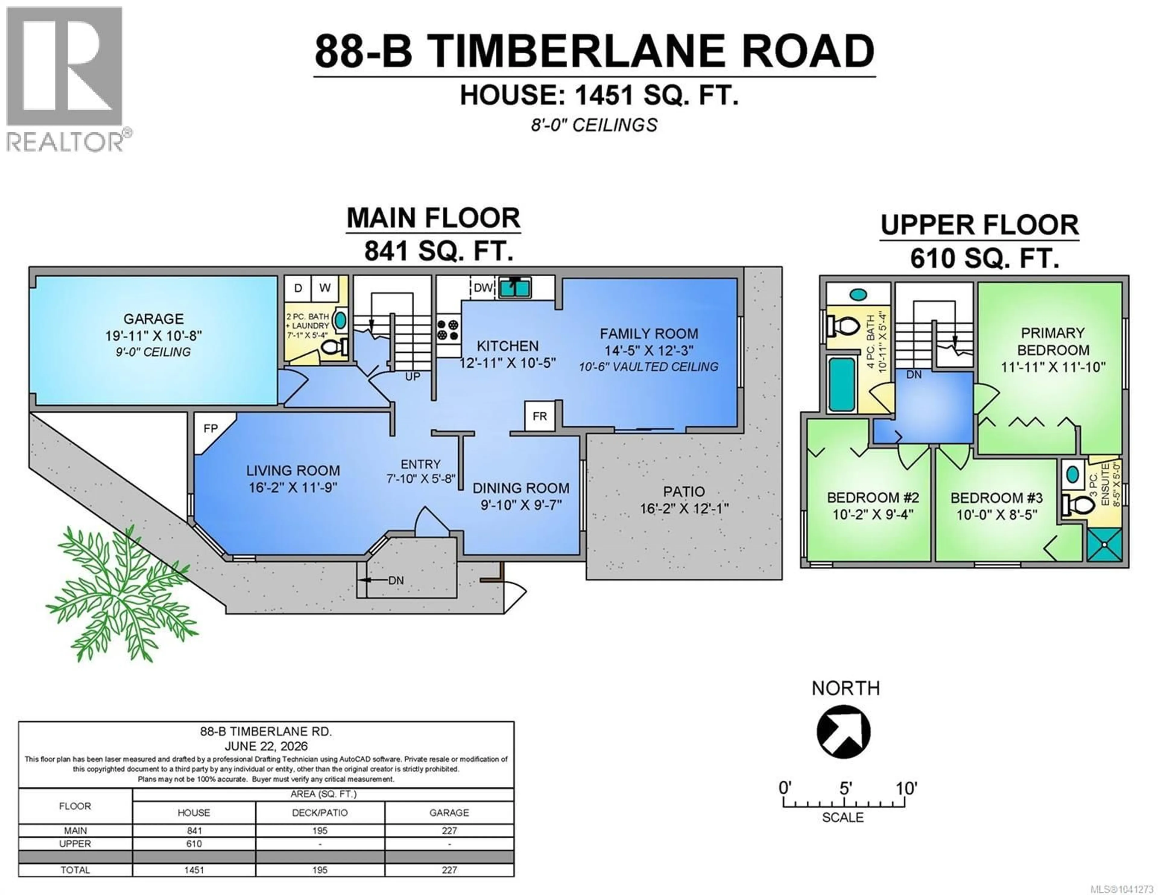 Floor plan for B - 88 TIMBERLANE ROAD, Courtenay British Columbia V9N3Z3