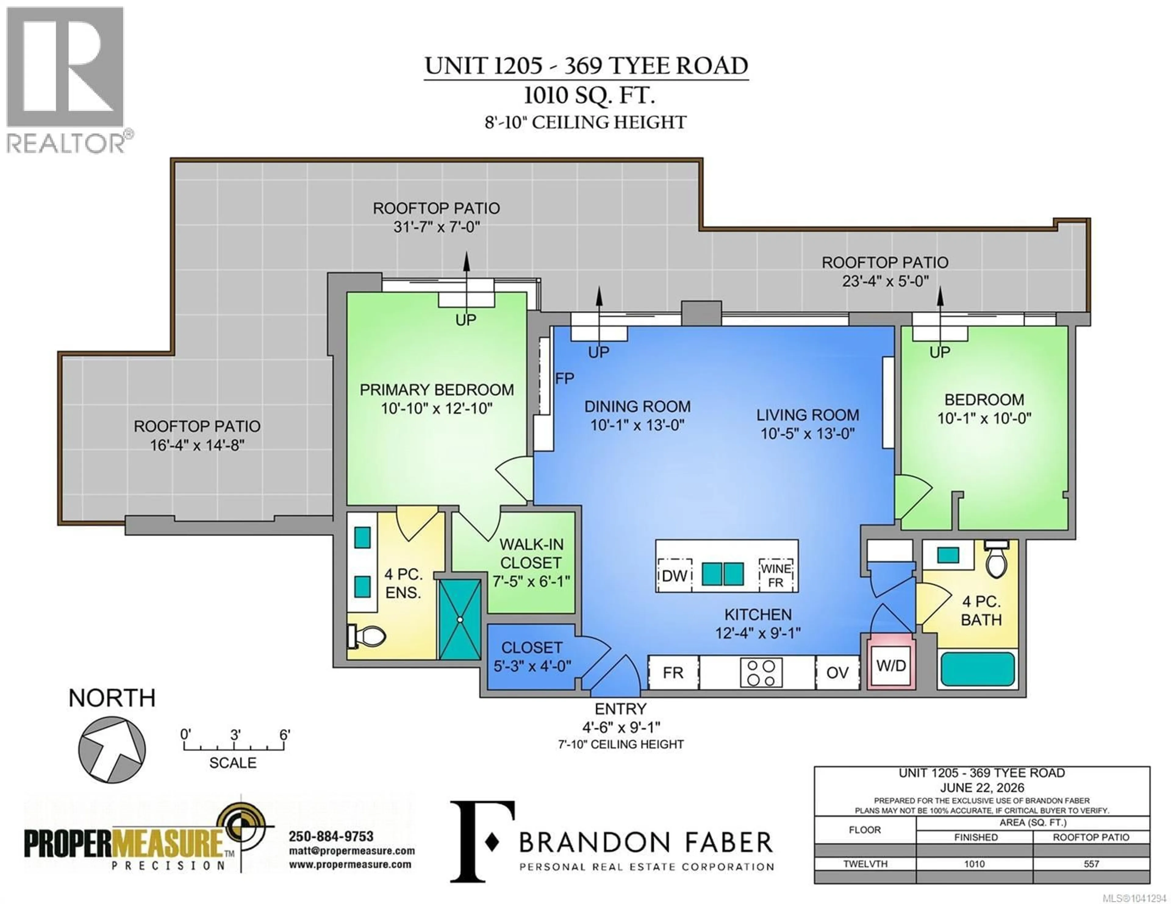 Floor plan for 1205 - 369 TYEE ROAD, Victoria British Columbia V9A0B6