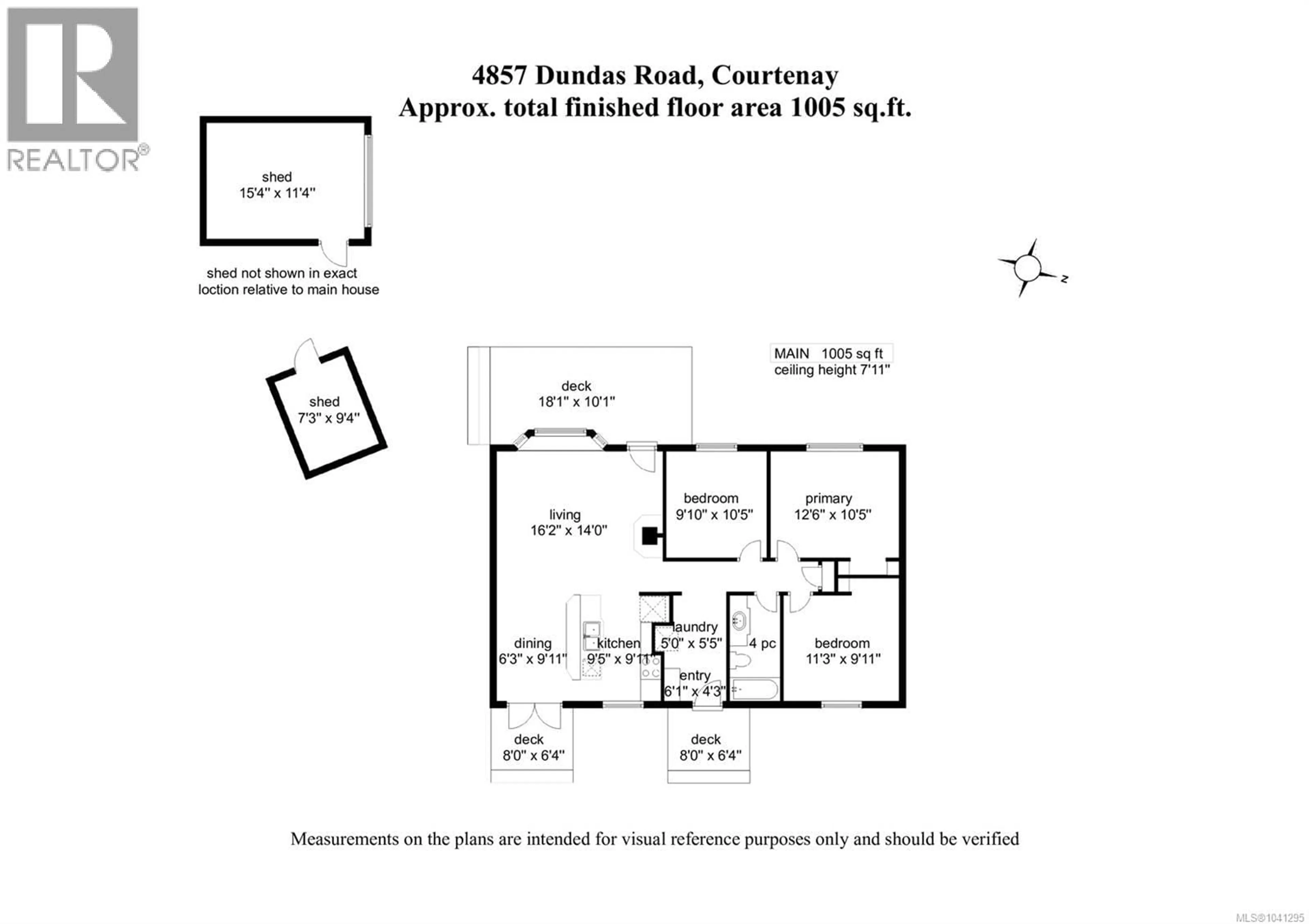 Floor plan for 4857 DUNDAS ROAD, Courtenay British Columbia V9N5Y2