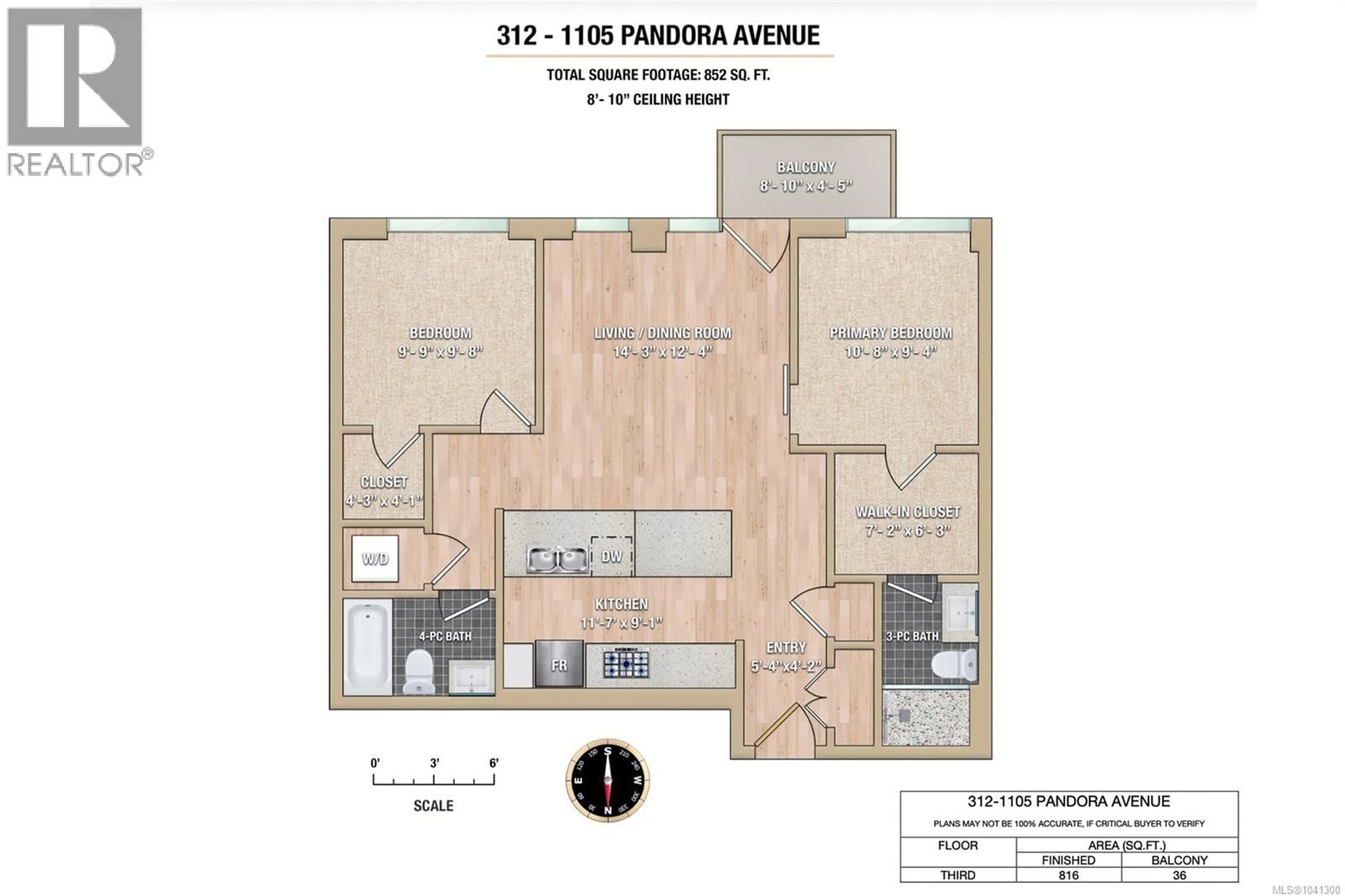 Floor plan for N312 - 1105 PANDORA AVENUE, Victoria British Columbia V8V3P9