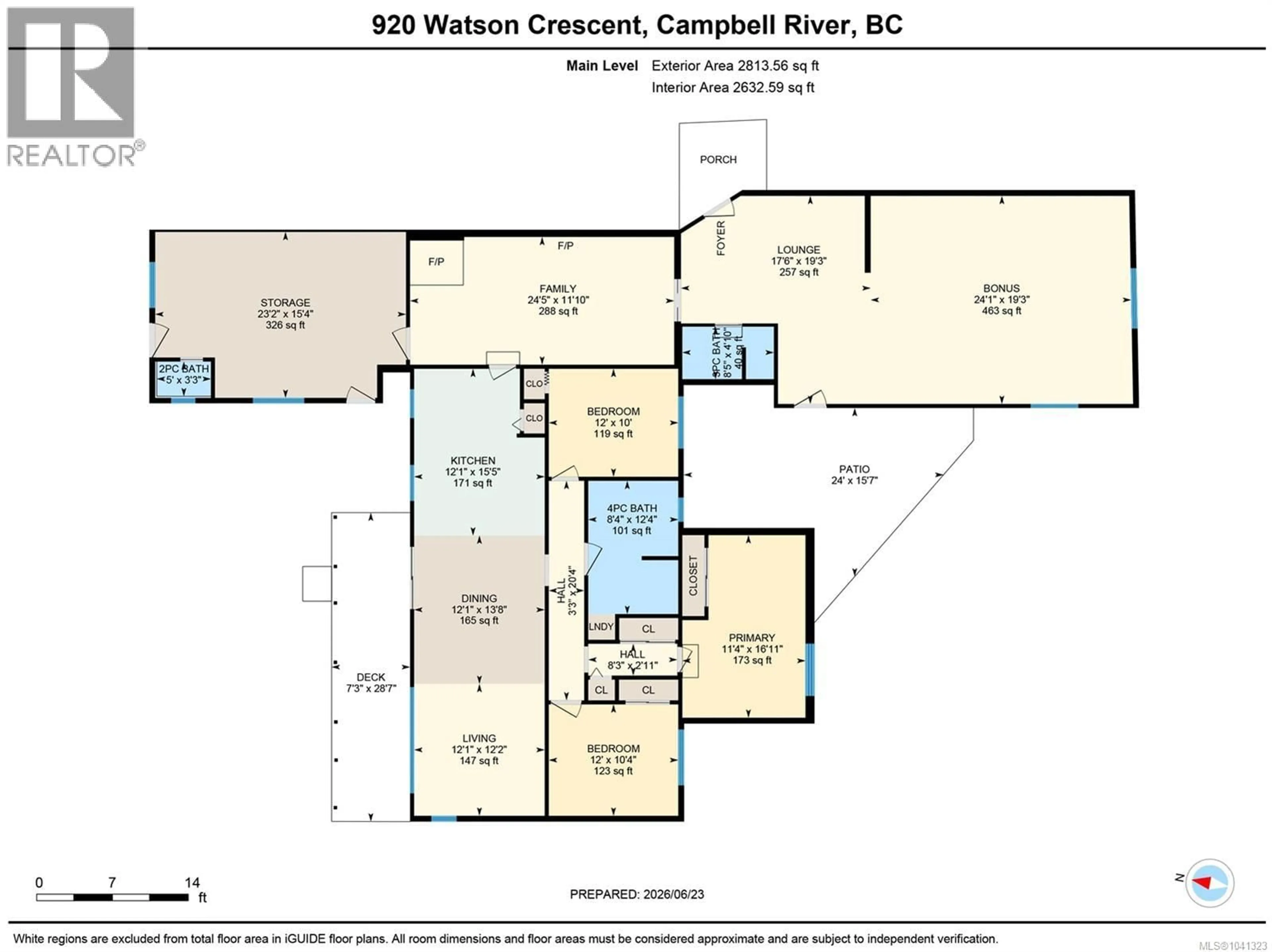 Floor plan for 920 WATSON CRESCENT, Campbell River British Columbia V9W5N4