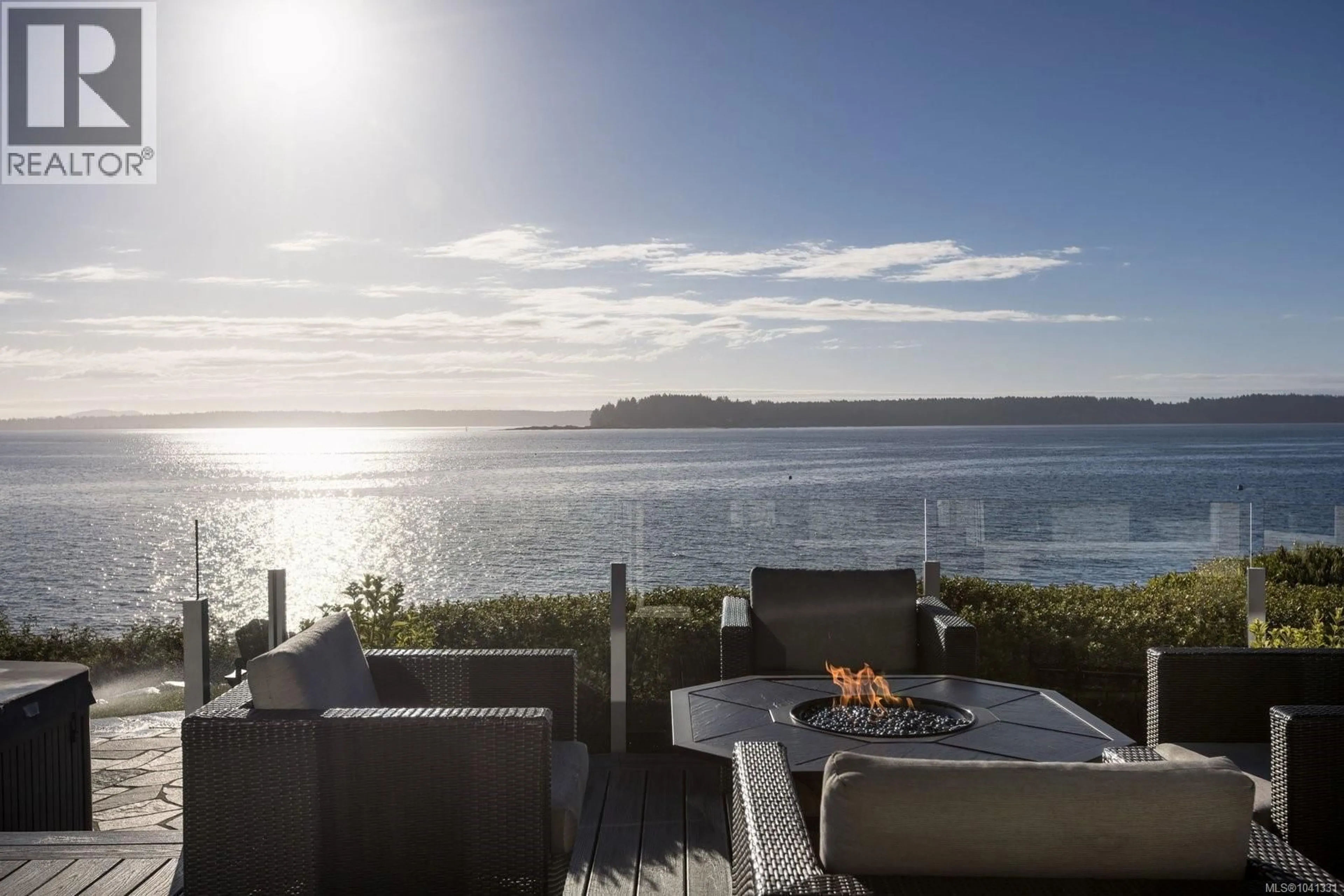 Patio, water/lake/river/ocean view for 8585 LOCHSIDE DRIVE, North Saanich British Columbia V8L1M5