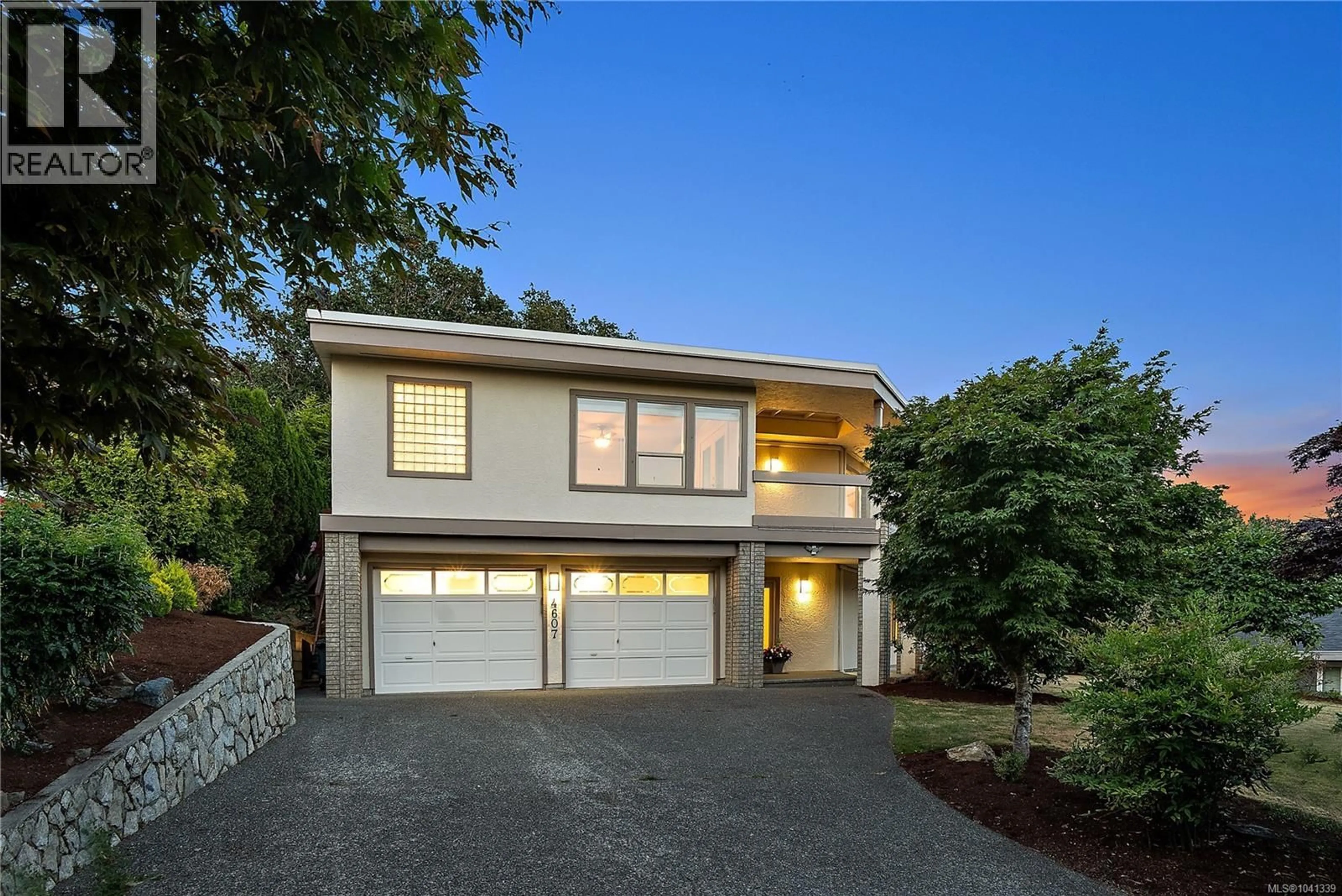 Home with vinyl exterior material, street for 4607 BOULDERWOOD DRIVE, Saanich British Columbia V8Y2V2