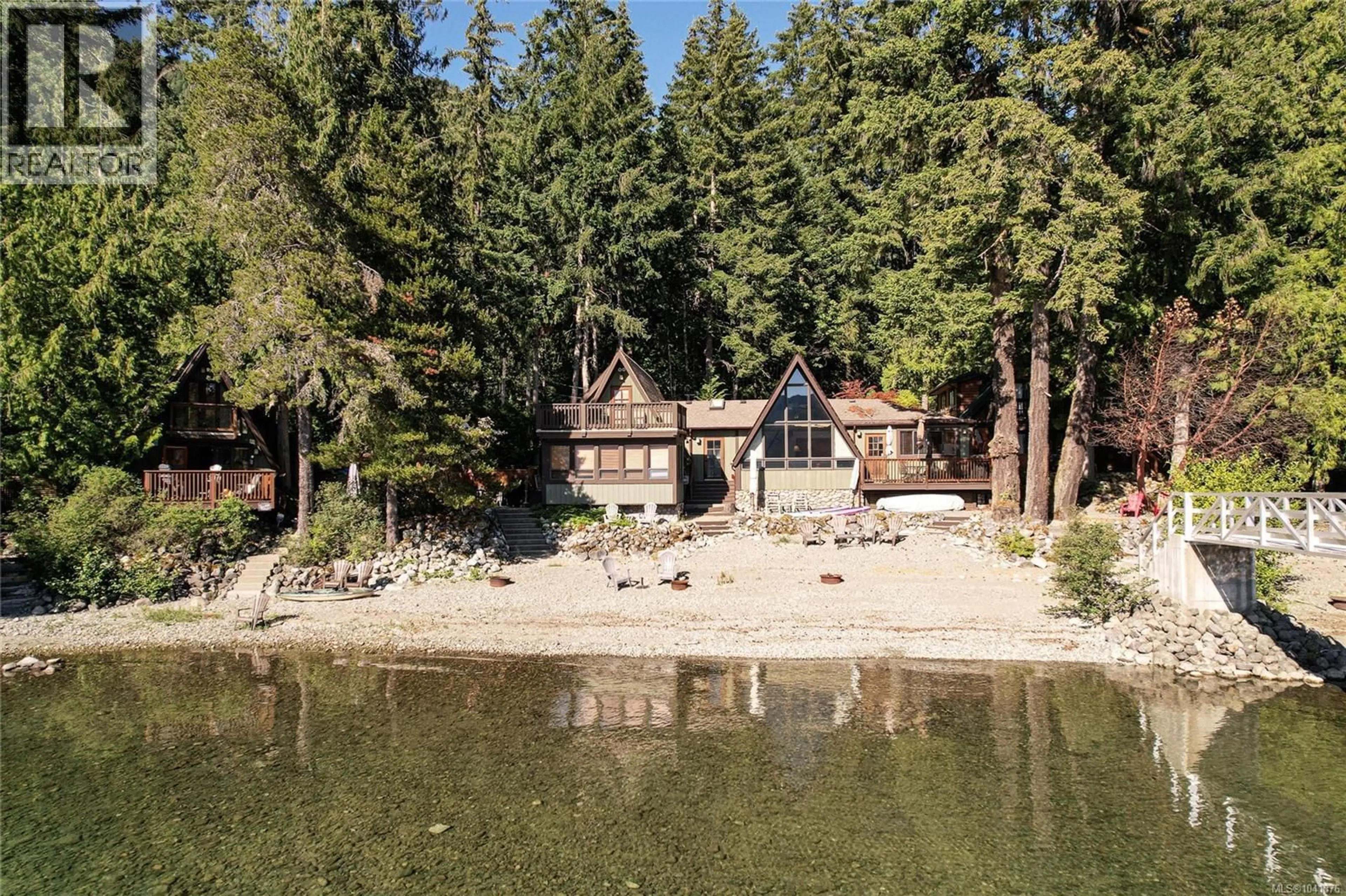 A pic from outside/outdoor area/front of a property/back of a property/a pic from drone, water/lake/river/ocean view for 3A - 8360 SA-SEEN-OS ROAD, Youbou British Columbia V0R3E1
